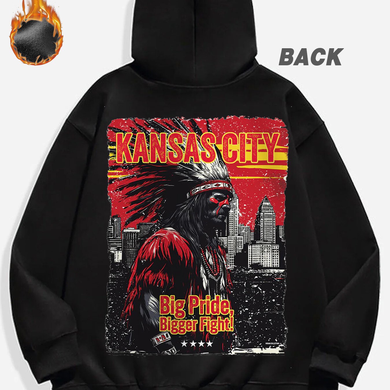 Kansas City Fleece Hoodie for Men – Cozy Winter Casual Sweatshirt with