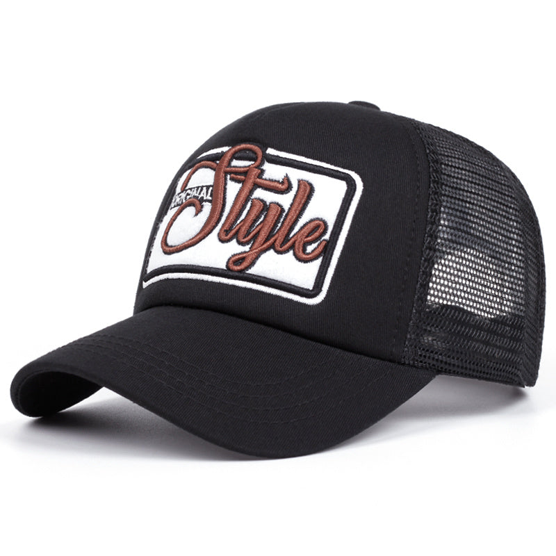 1pc Men'S Embroidered Polyester Baseball Cap, Argyle Pattern, Lightweight, Breathable Mesh, Fitted with Buckle Closure, Hand Washable, for New Year, Hiking, Party, Gift - Holiday Theme