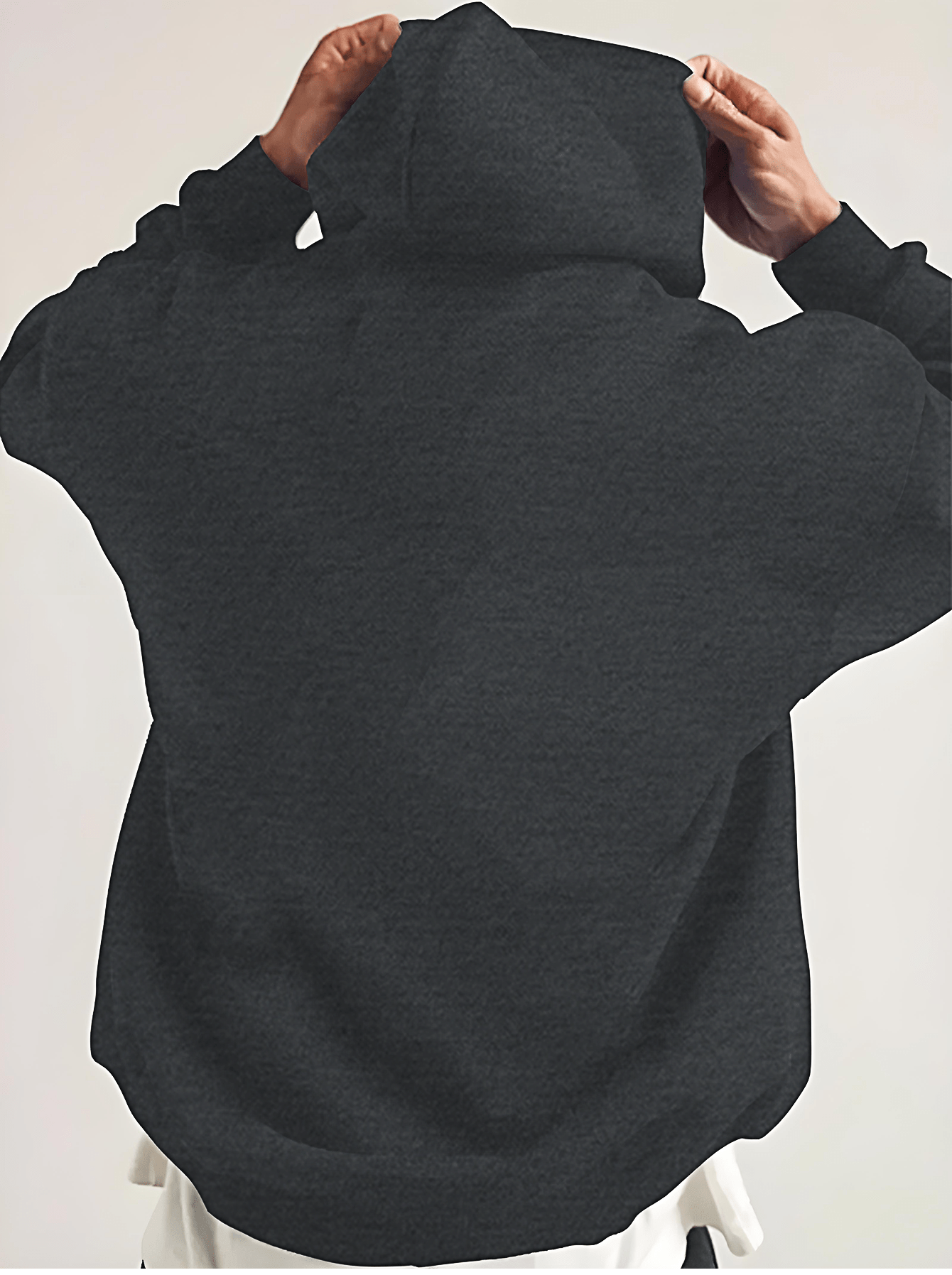 Men's Casual Cotton Blend Hoodie with Skull Print, 50% Cotton 50% Polyester, Knit Fabric, Regular Fit, Fall/Winter Collection, Soft and Comfortable with Pocket Detail
