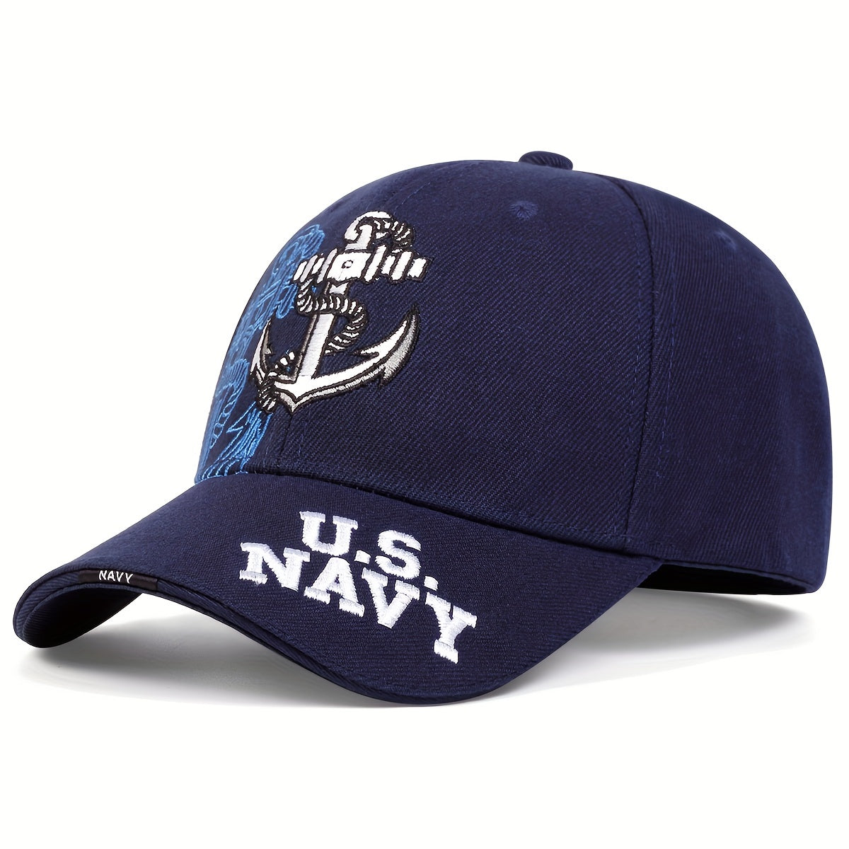 US Navy Embroidery Baseball Cap Unisex Solid Color Casual Dad Hat Lightweight Adjustable Sun Hats For Women & Men