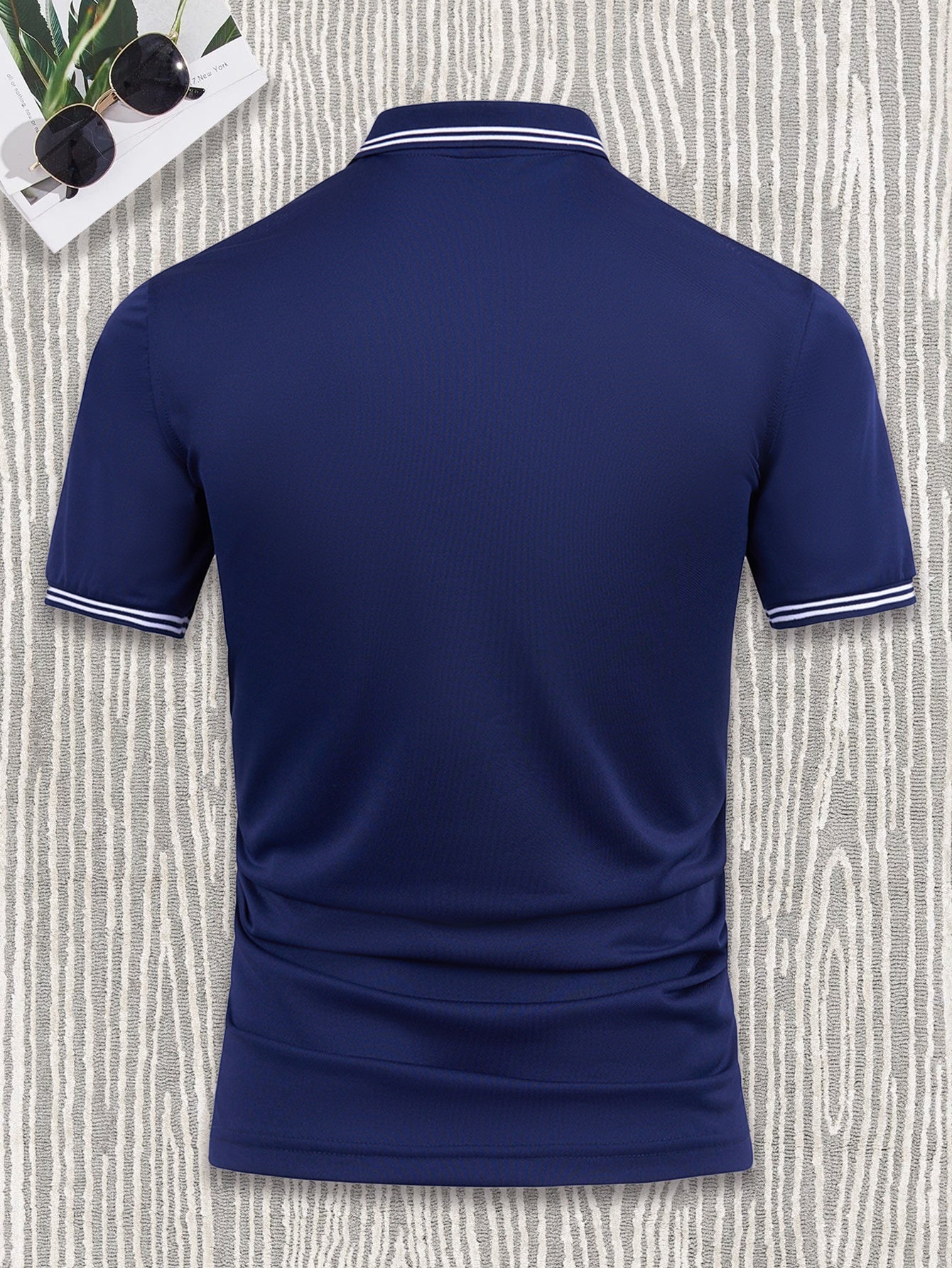 Men'S Casual And Fashionable Business Short Sleeved Polo Shirt, Relaxed And Casual Business Style, Breathable Short Sleeved Top, Suitable for Outdoor Golf, Tennis, Golf Shirts, Holiday Gifts