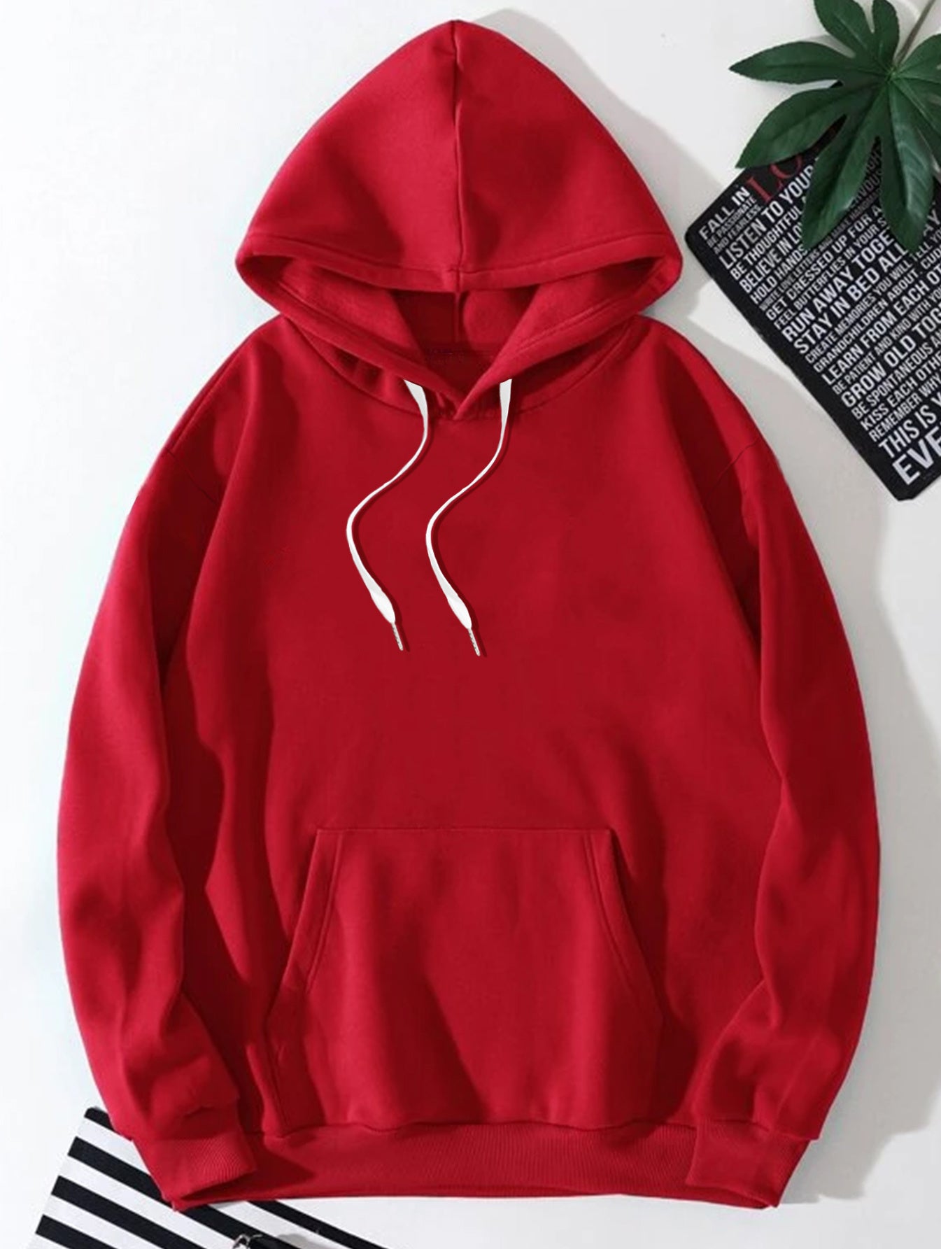 Independence Day Gift Gift 1pc New Men'S Hooded Sweatshirt, Printed Spring And Autumn Winter Pullover Top, Available in Black, Gray, And Red, for Home, Outdoor, Party, Sports, Work, And Vacation