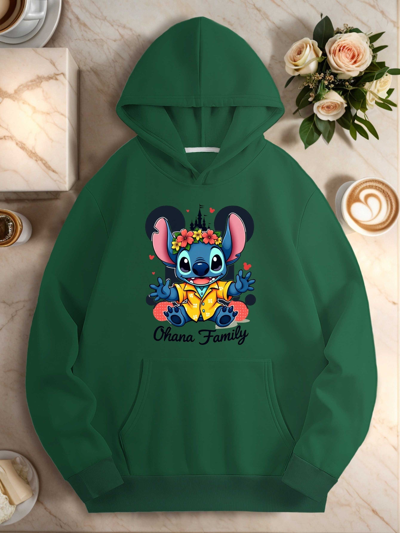Teediy Castle Stitch Tropical Vintage Disney Design Teediy Women'S Hoodies
