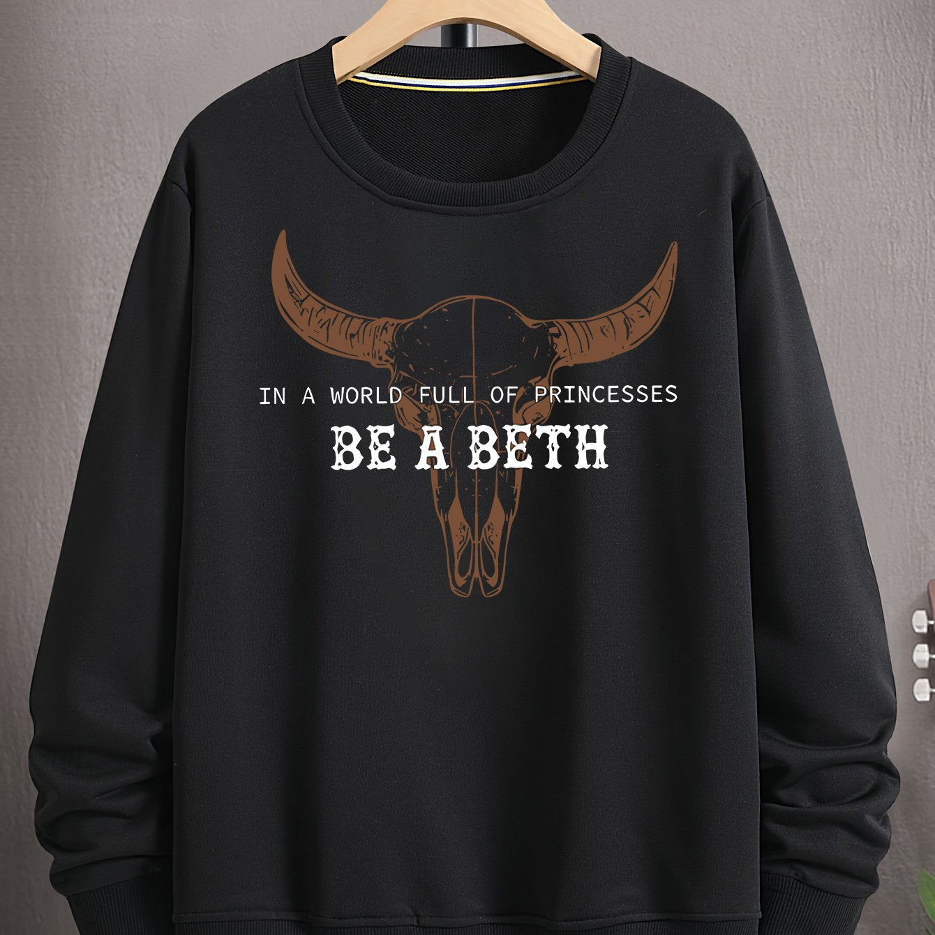 New Fashion BE A BETH Printed Pullover - Autumn And Winter Long-Sleeved Round Neck Hoodie - Men'S And Women'S Casual