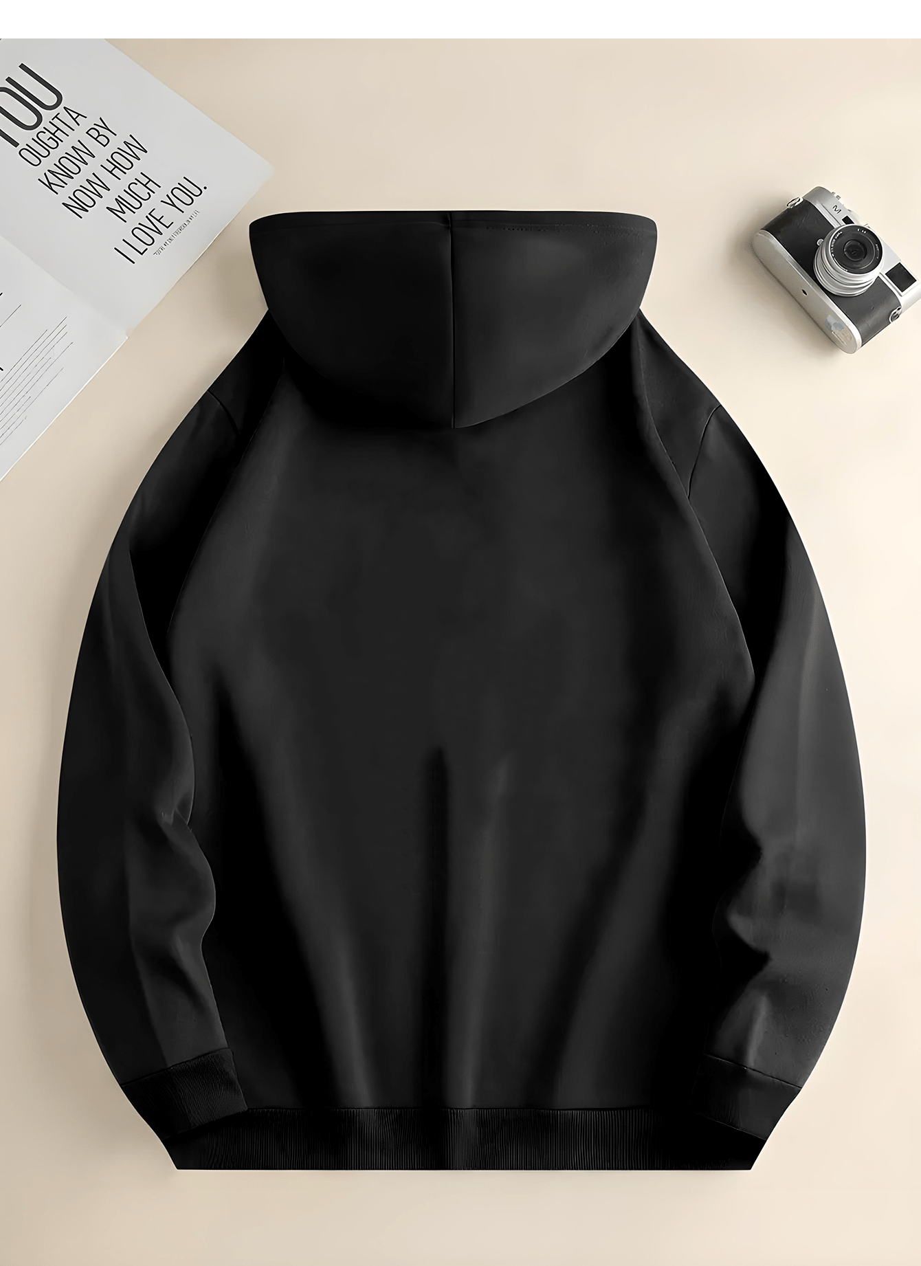 Men's Casual Cotton Blend Hoodie with Skull Print, 50% Cotton 50% Polyester, Knit Fabric, Regular Fit, Fall/Winter Collection, Soft and Comfortable with Pocket Detail