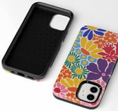 Casely iPhone Case | Flower Patch | Girly Floral | Compatible with MagSafe | Bold Protective Design