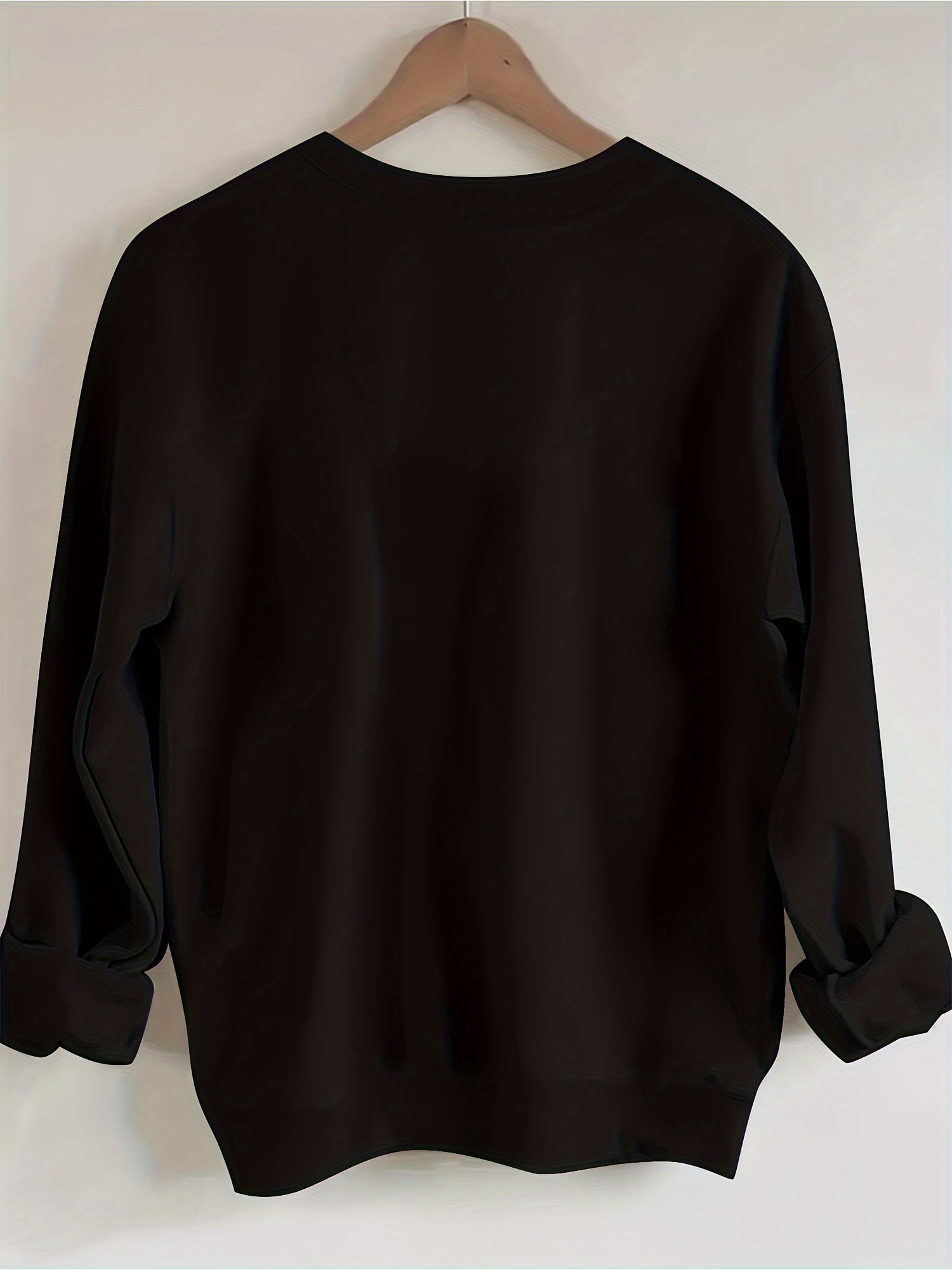 WITCHES BREW COFFEE CO Letterprinted Crew Neck Casual Long-sleeved Sweatshirt For Women