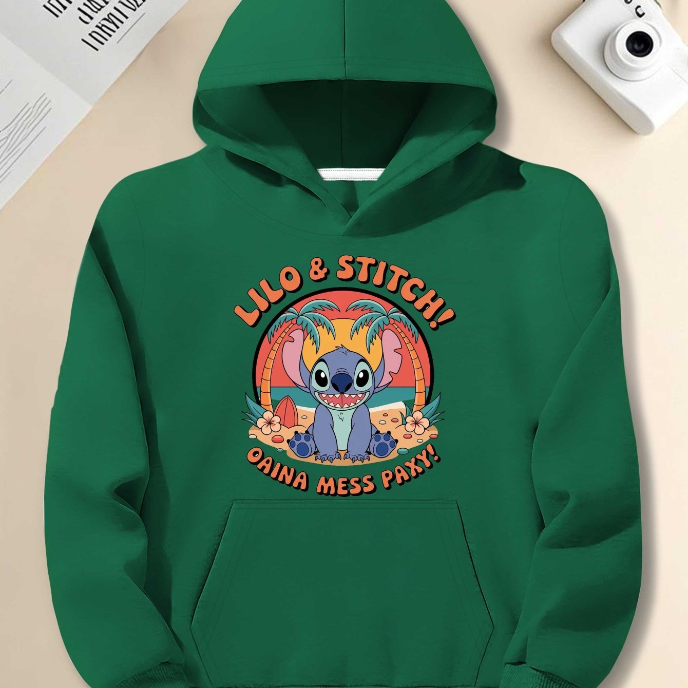 Disney Disney Stitch Ohana Birthday Vintage Men's casual hoodies