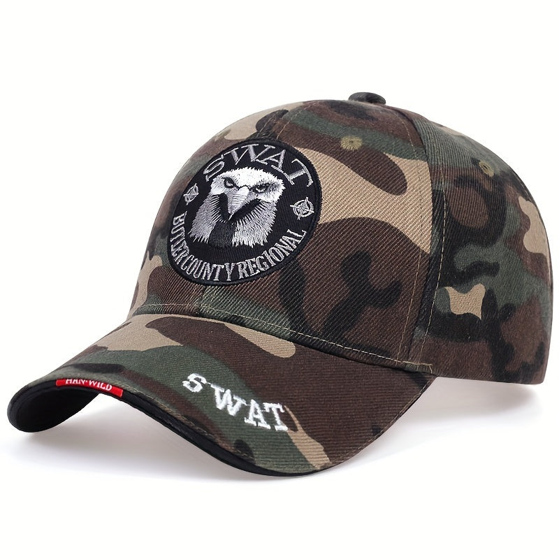 1pc Men's Eagle Embroidered Baseball Cap,