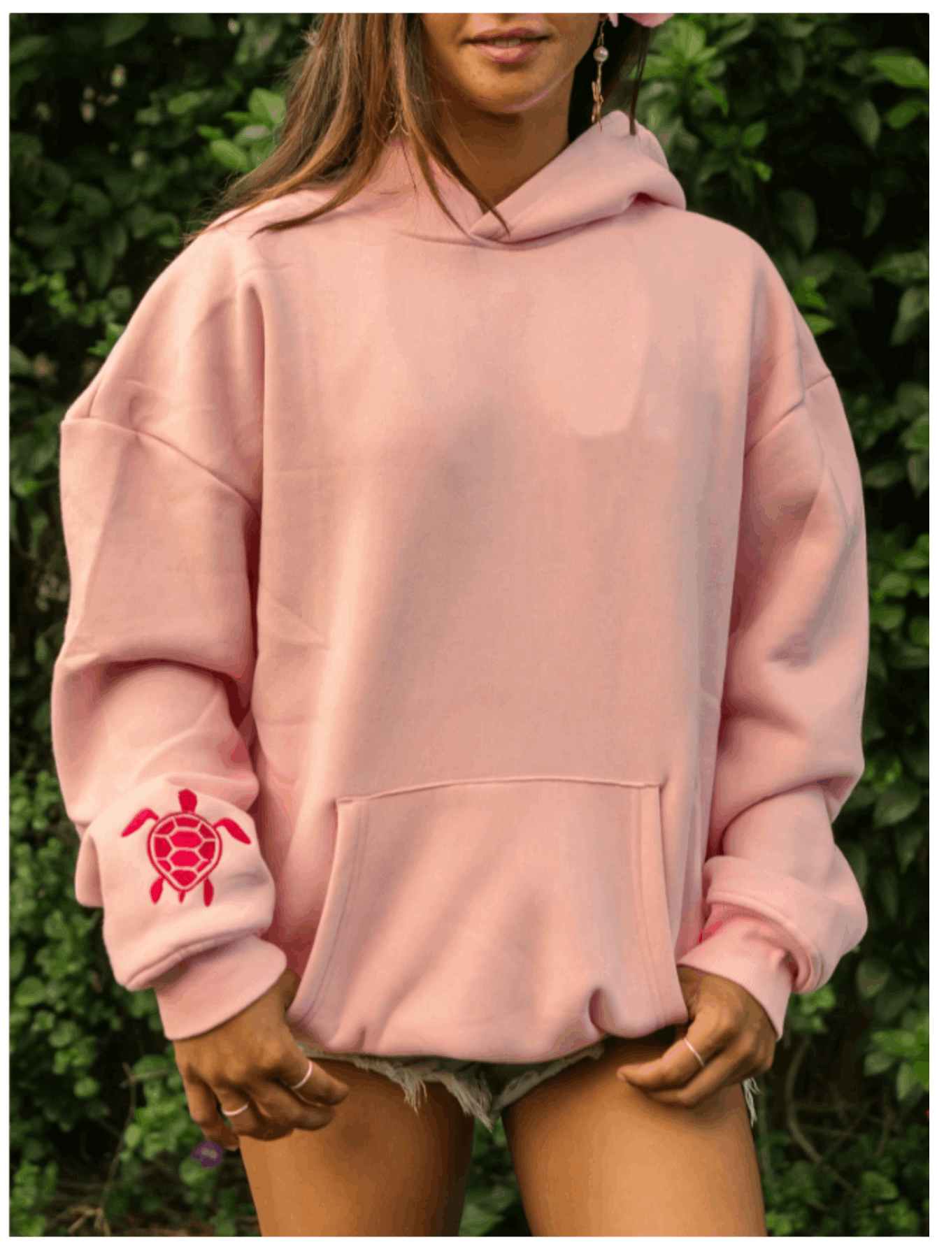 Y2k Hooded Sweatshirt For Women Men Turtle Embroidered Long Sleeve Kangaroo Pocket Oversized Sweatshirt Drop Shoulder Graphic Hoodies For Teen Girls Casual Loose Pullover Tops Streetwear Preppy Aesthetic Clothes For Fall Spri