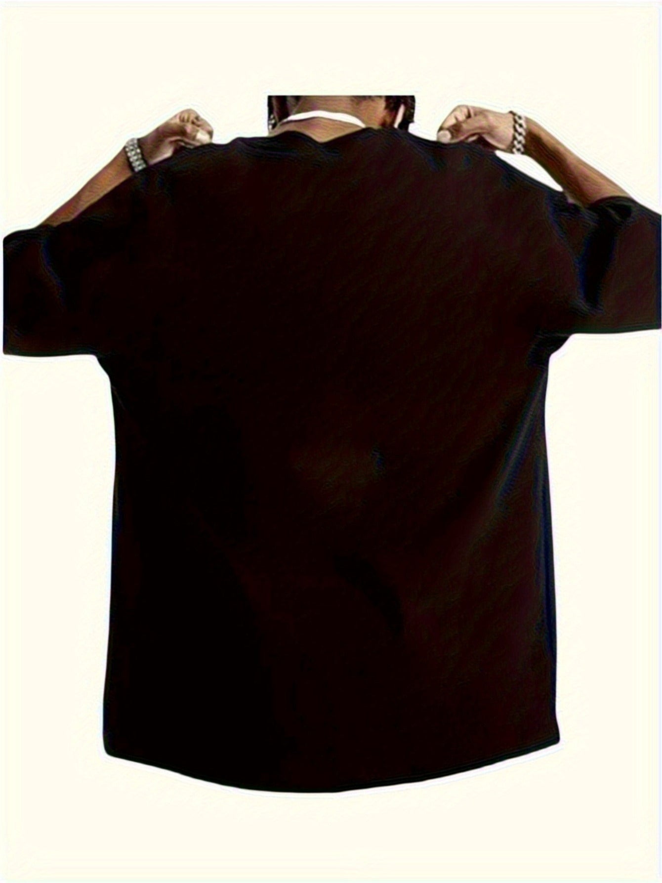 Men's Trendy Black Cotton T-Shirt with