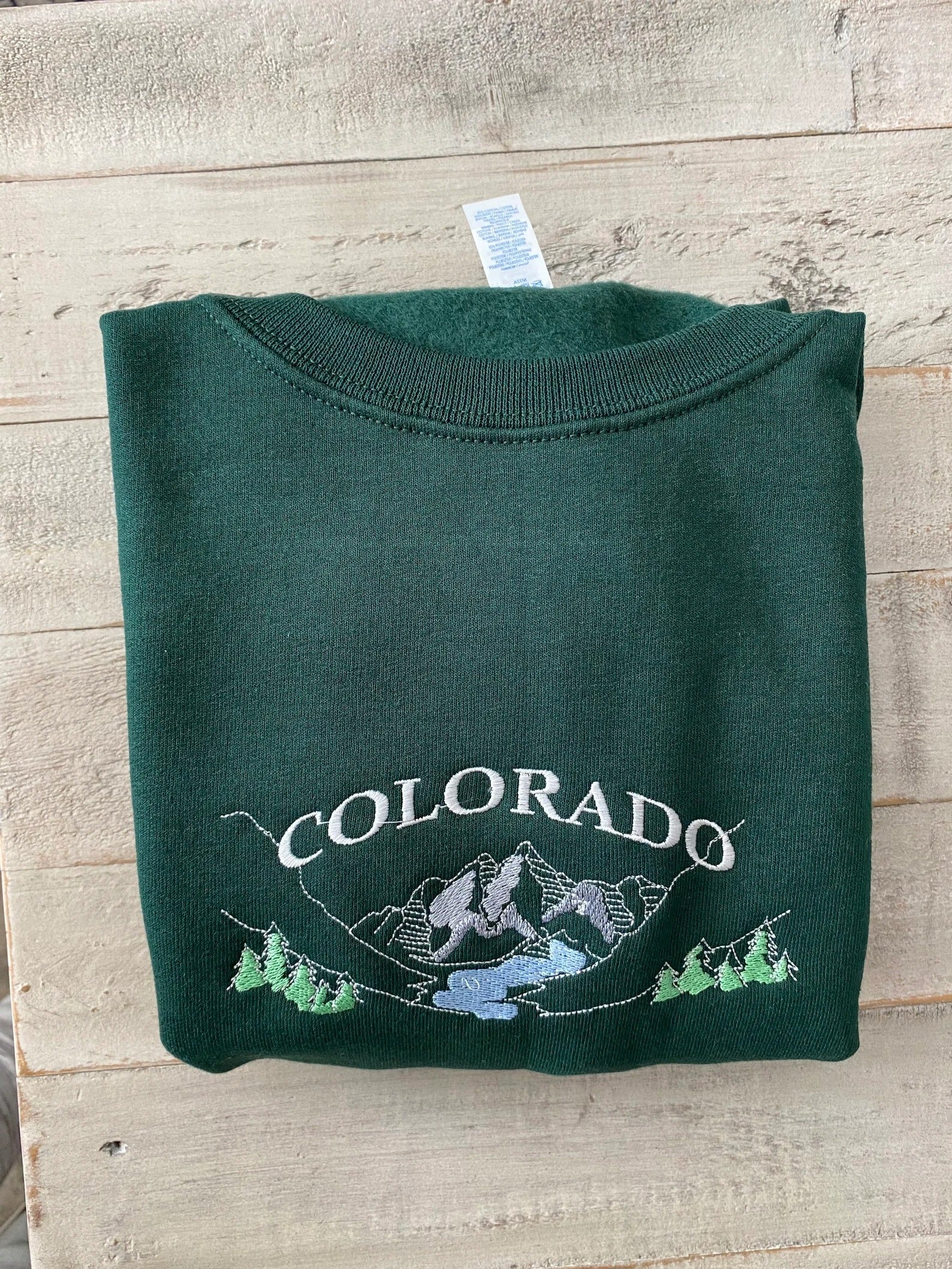 Colorado Embroidered Sweatshirt, Colorado sweatshirt, Colorado Mountain Sweatshirt