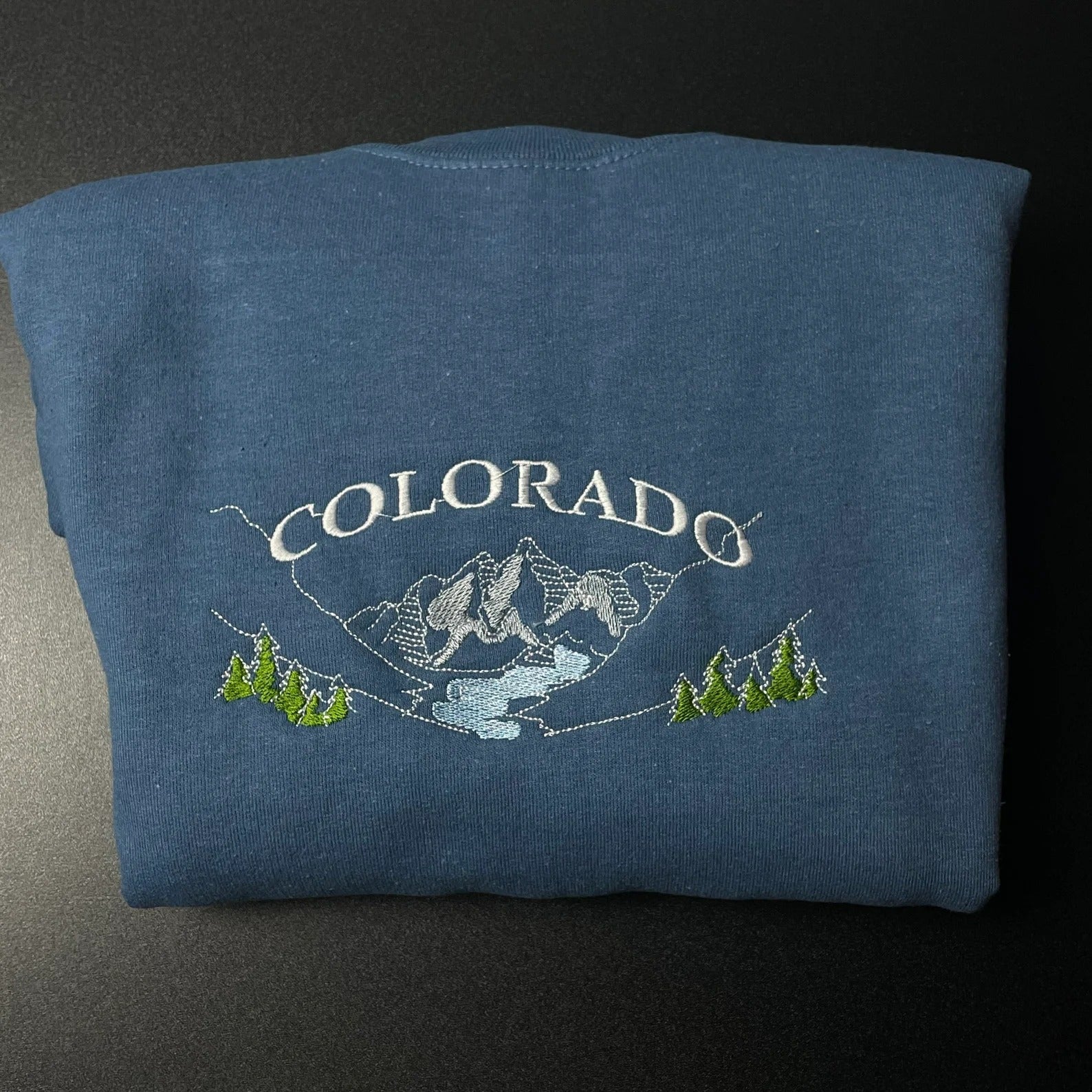 Colorado Embroidered Sweatshirt, Colorado sweatshirt, Colorado Mountain Sweatshirt