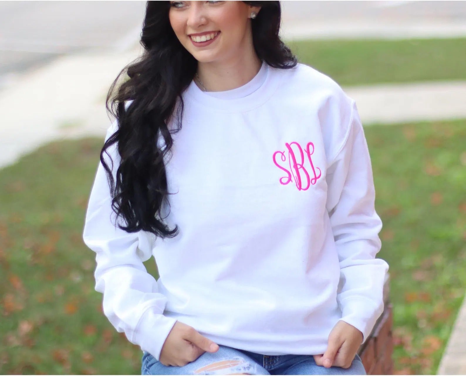 Personalized Sweatshirt, Monogrammed Sweater, Gifts for Her