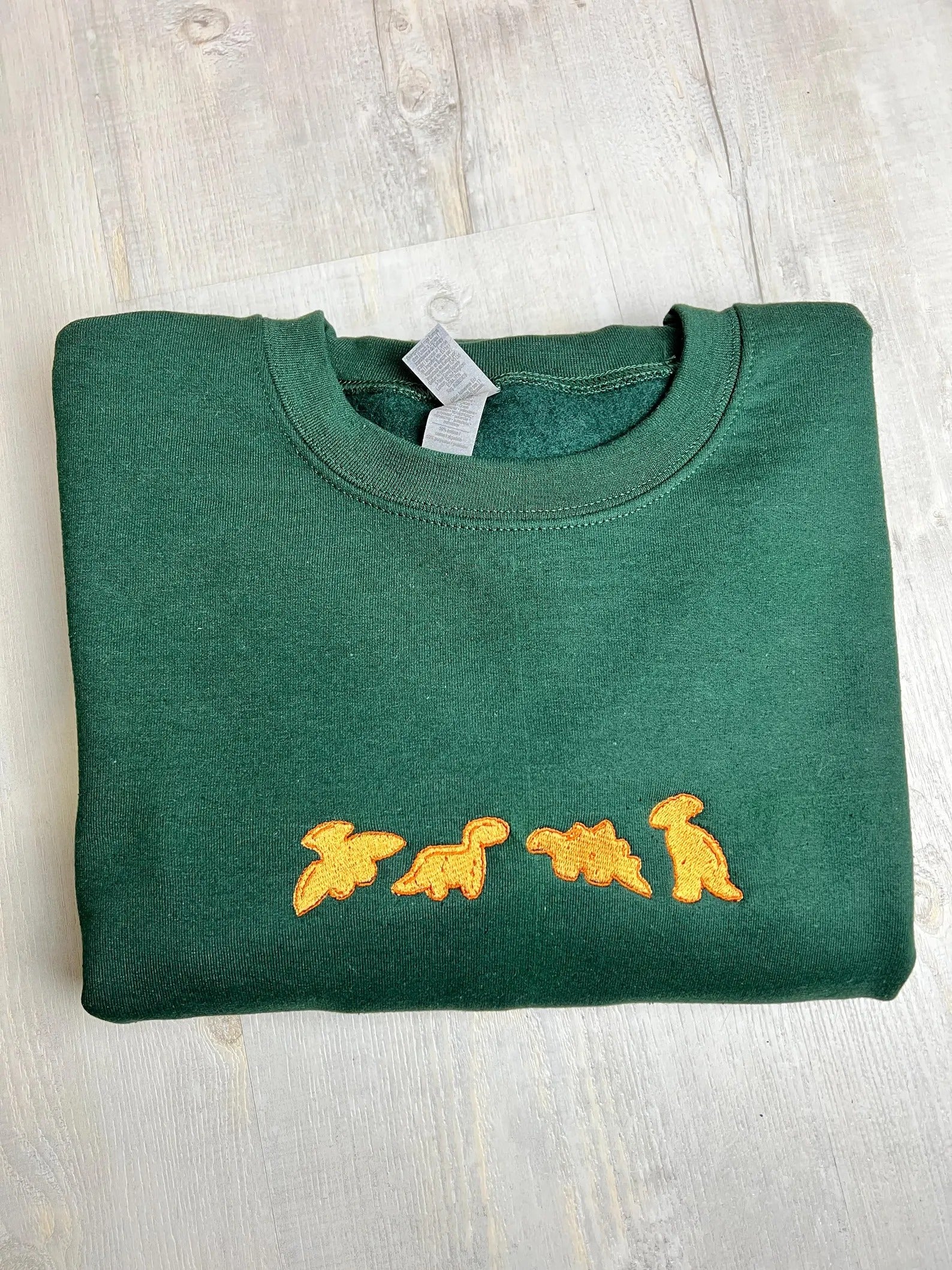 EMBROIDERED SWEATSHIRT Chicken Nuggets Sweatshirt, Dino Chicken Nuggets Shirt, Cute Dino Crewneck, Gifts For Her, Cute Gift Ideas