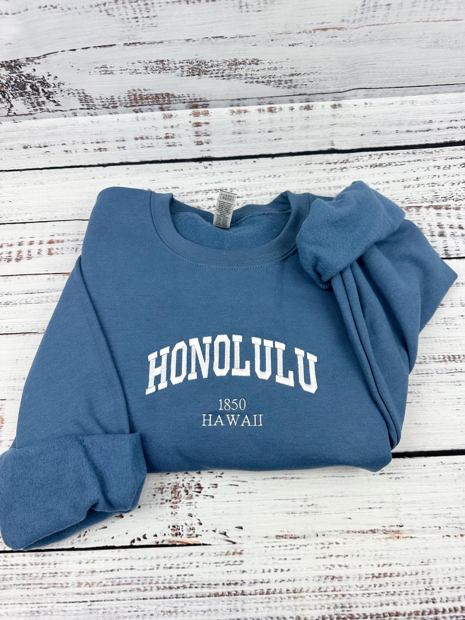 Custom Your City Sweatshirts- Custom City Embroidered Sweatshirts Your Town and State Shirt