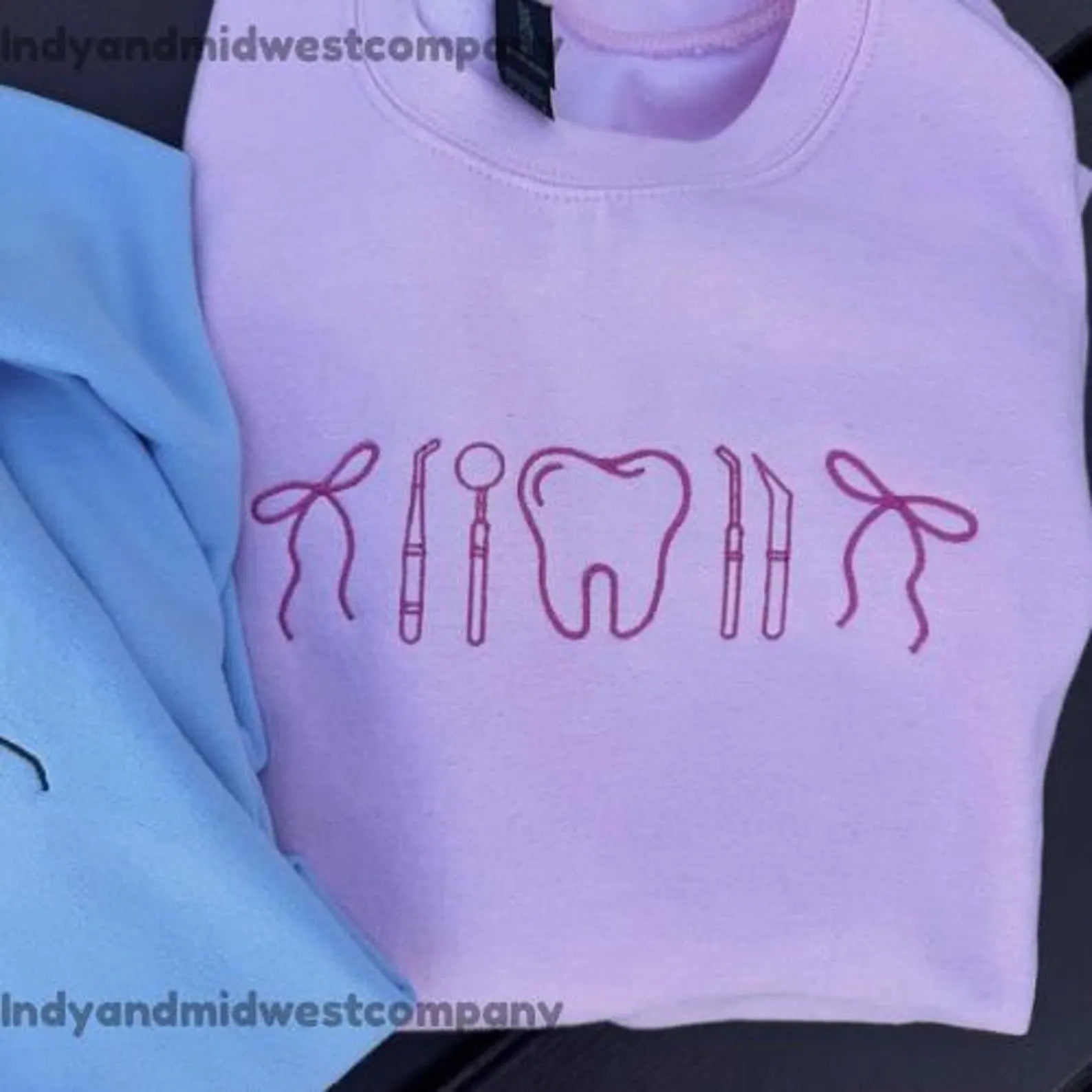 Dental Hygienist Icon crewneck | dental assistant icons sweatshirt | Embroidered Sweatshirt | dental graduation gift