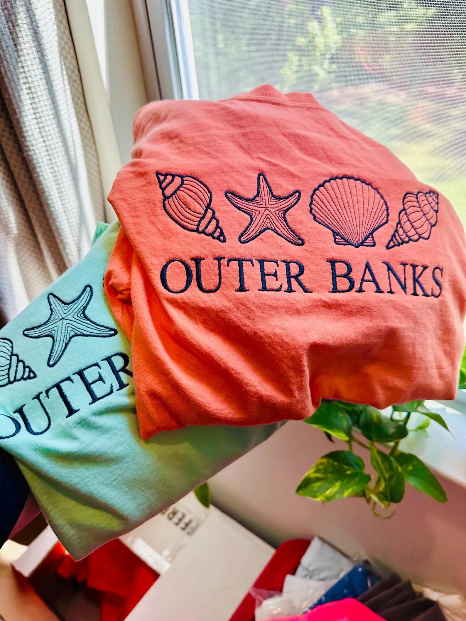 Custom Seashell Beach Island Embroidered Crewneck Sweatshirt | Bachelorette Crewneck Pullover | Beach Sweatshirt | Island Sweatshirt