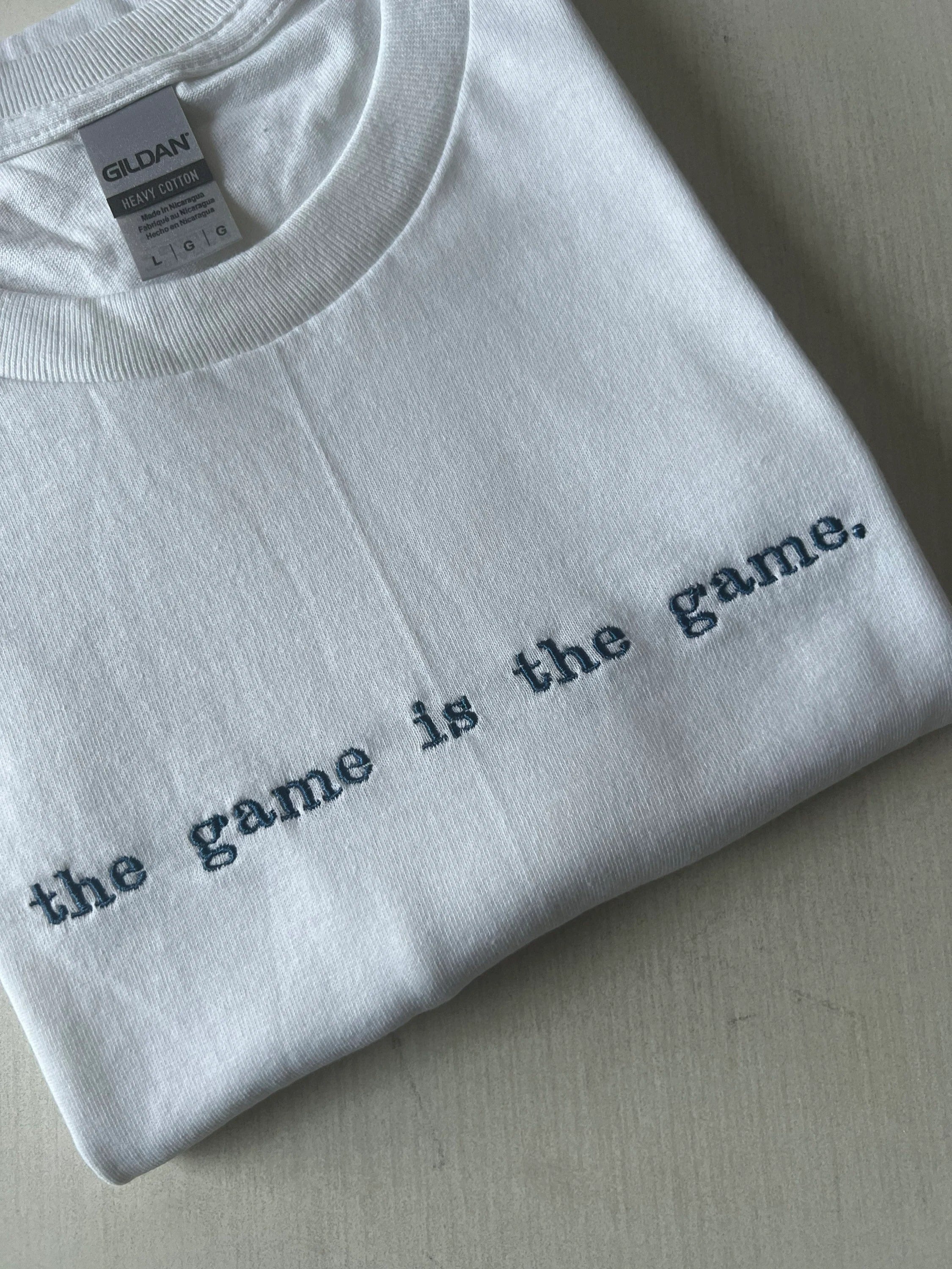 Custom Slogan, Embroidered T-shirt/Sweatshirt, Monogram