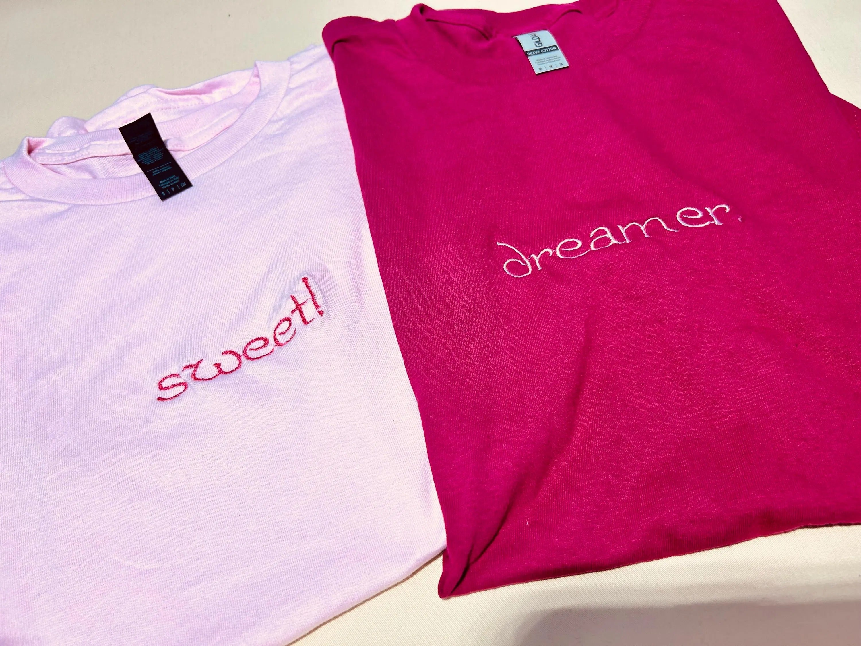 Text embroidered t-shirt - t-shirt embroidered - Embroidered Tee - Gift tee - Boho T-shirt - Comfort colors t-shirt embroidery - custom tee