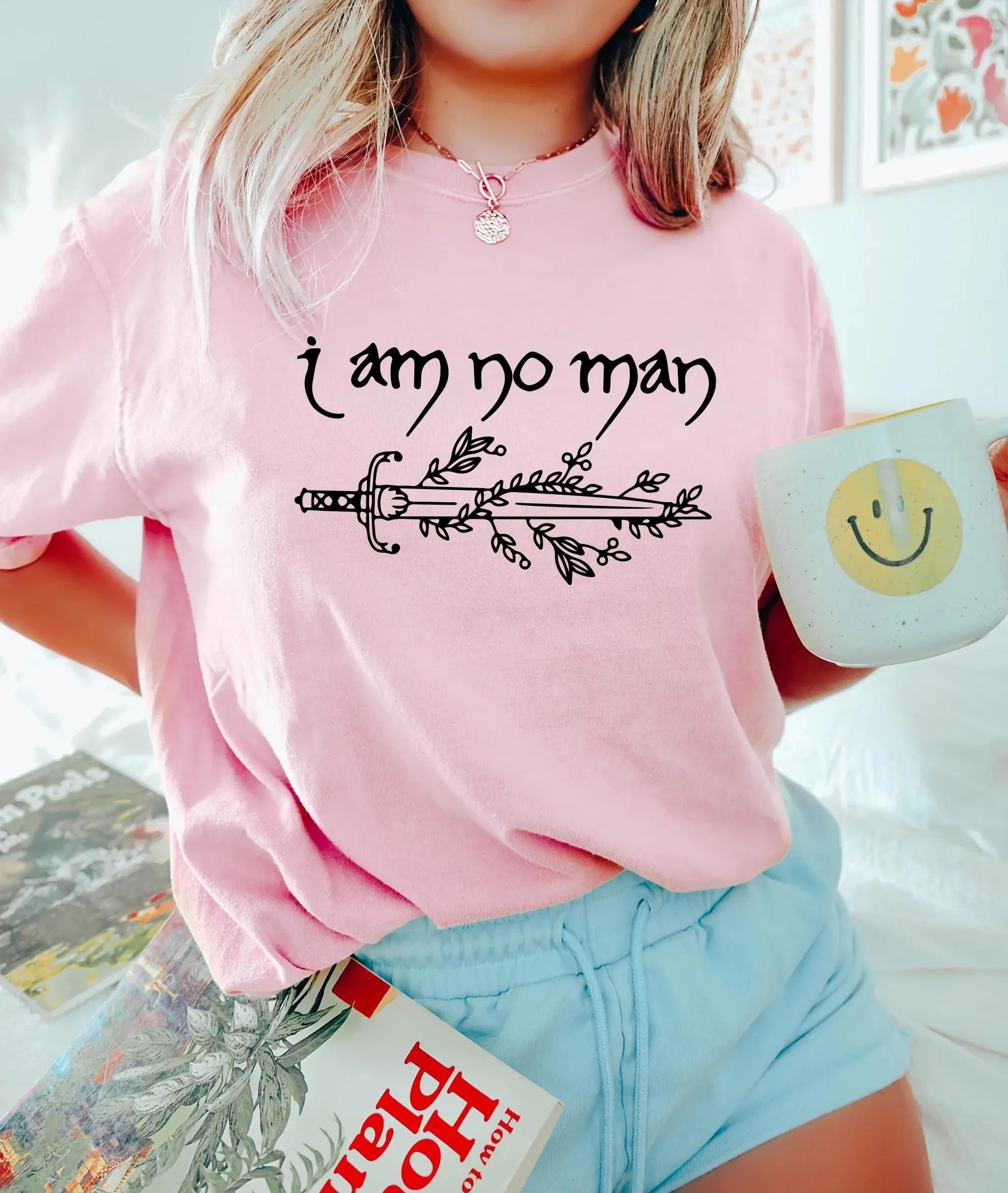 I Am No Man tshirt, Fantasy Merch, Reading Fandom t-shirt, Literature, Book Lover tshirt, Comfort Colors, fantasy book shirt, Fantasy Reader