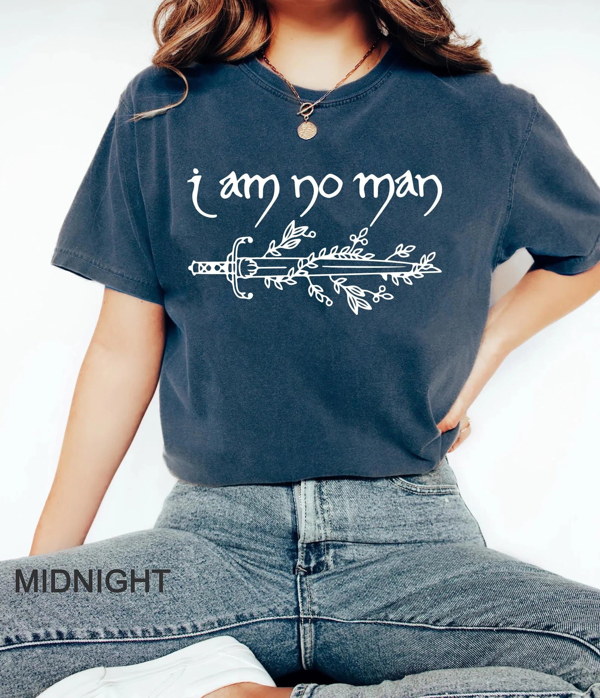 I Am No Man tshirt, Fantasy Merch, Reading Fandom t-shirt, Literature, Book Lover tshirt, Comfort Colors, fantasy book shirt, Fantasy Reader