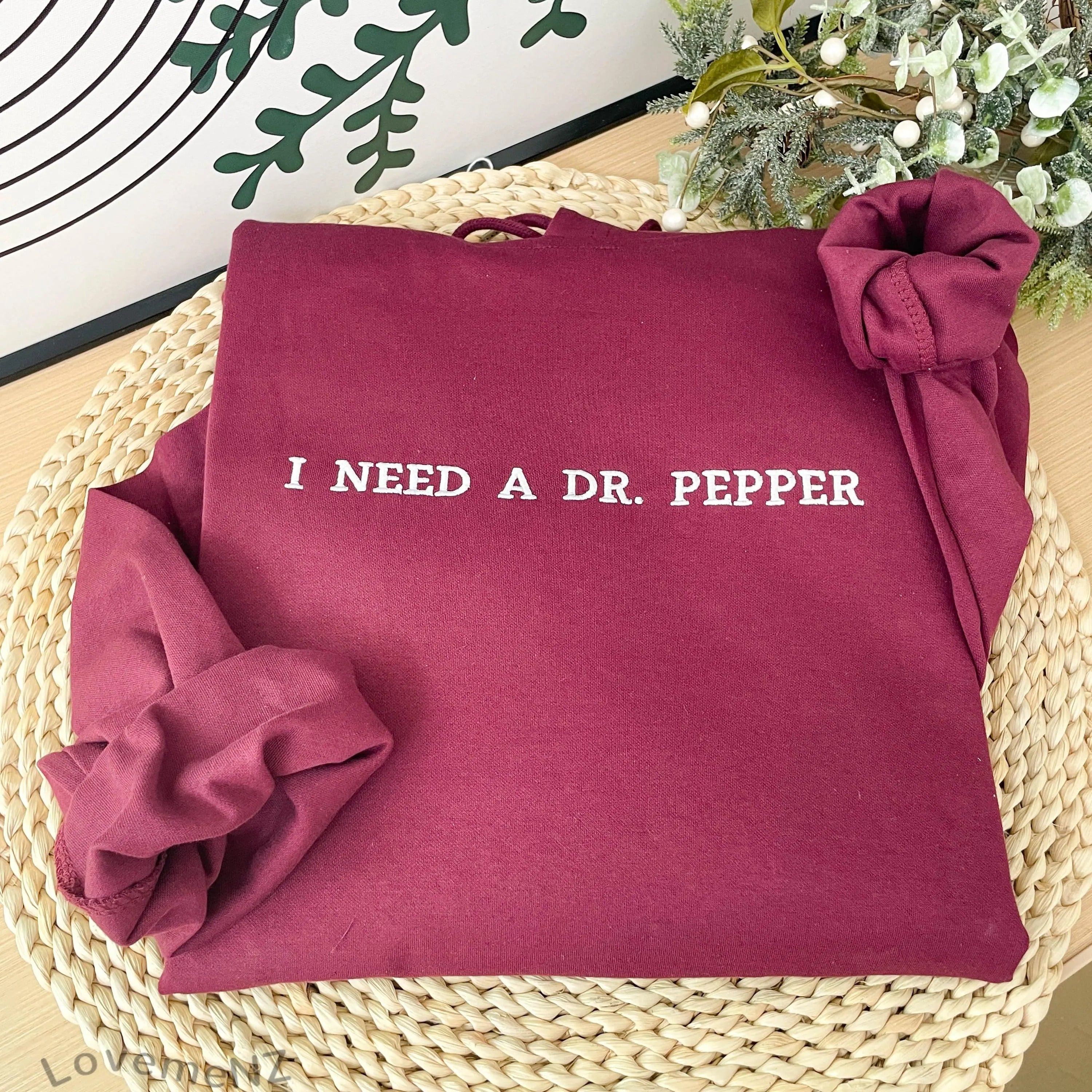 Custom Embroidered Sweatshirt with Personalized Text, I Need a Diet Coke Sweatshirt, Personalized Gift for Her,Christmas Gifts for Boyfriend