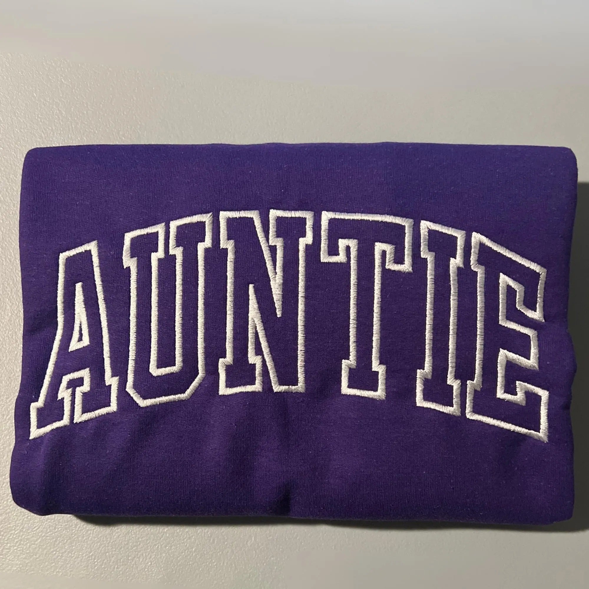 Embroidered Auntie Sweatshirt or Hoodie, Embroidered Auntie Crewneck Sweatshirt, Embroidered Auntie Sweatshirt,Best Aunt Gift, Gift for Aunt