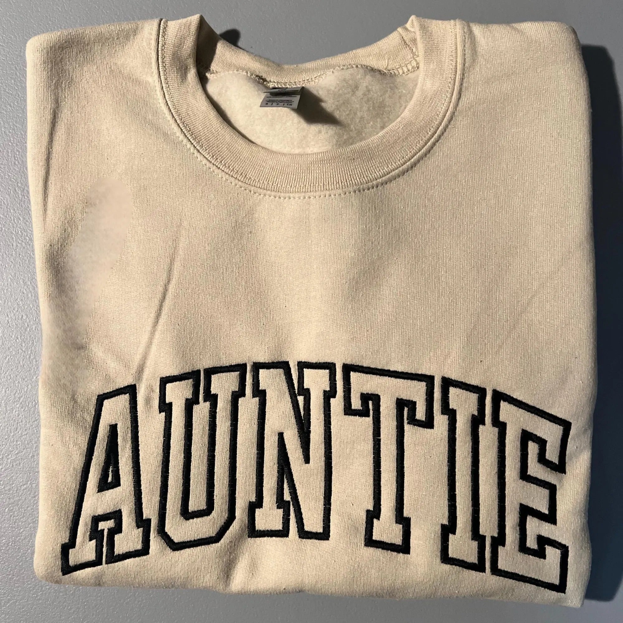 Embroidered Auntie Sweatshirt or Hoodie, Embroidered Auntie Crewneck Sweatshirt, Embroidered Auntie Sweatshirt,Best Aunt Gift, Gift for Aunt