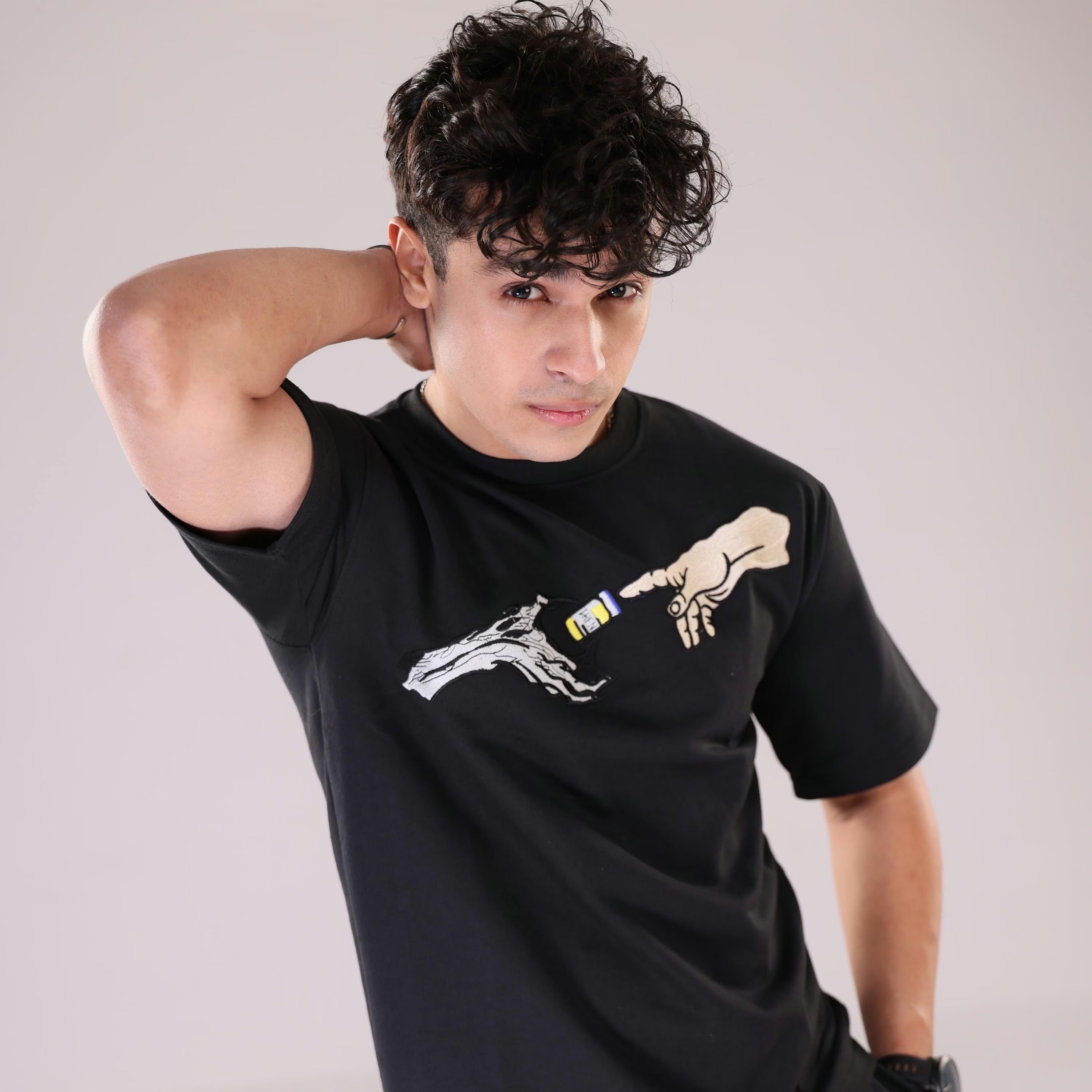 Tren Hand Embroidered T-Shirt – Oversized Gym Wear Tee | Workout Streetwear | anabolics Inspired tshirt | Trenbolone tshirt | gym lovers