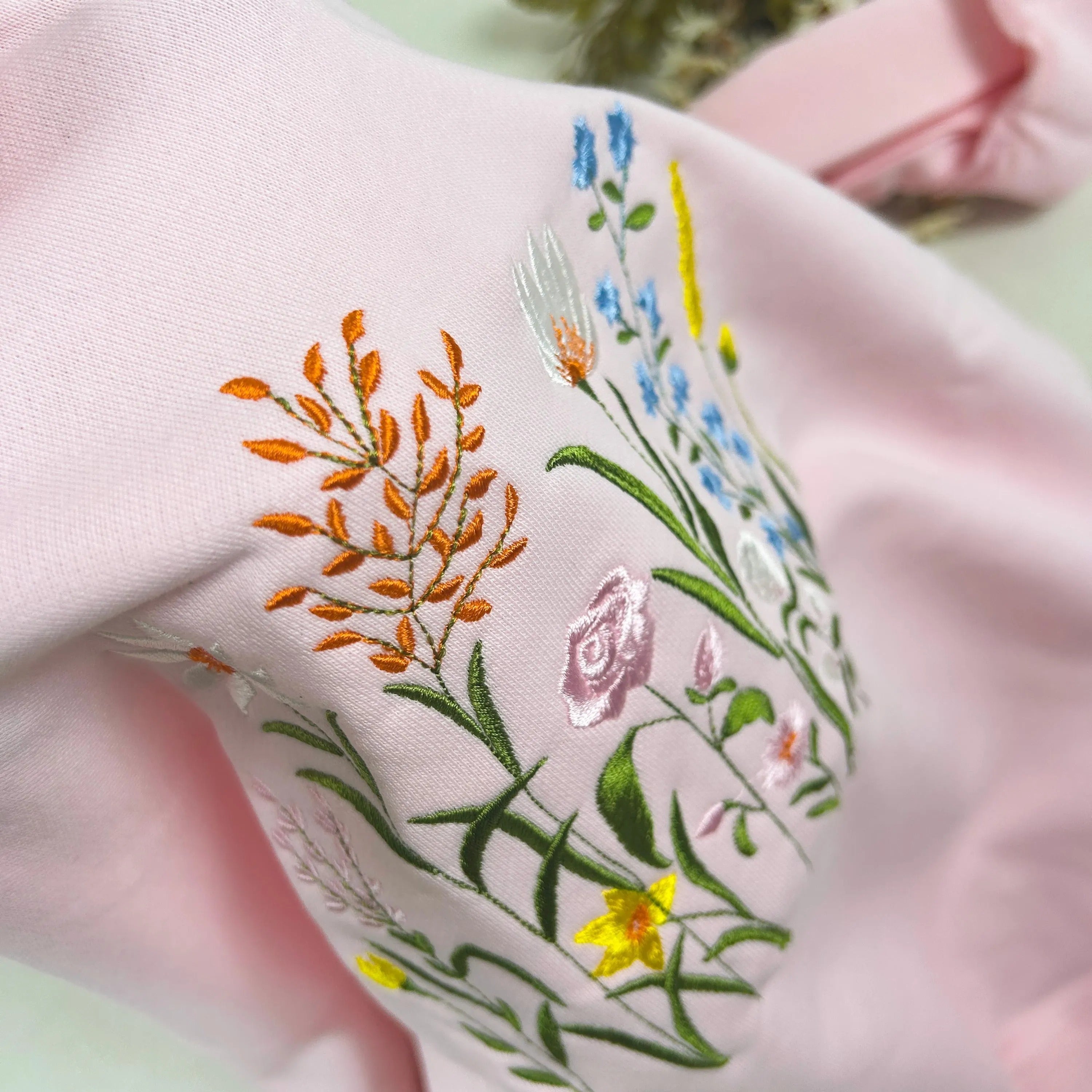 Wildflower Botany Oversized Embroidered Sweatshirt | Dragonfly T-shirt | Floral Embroidered Sweatshirt | Sweater | Crew Neck Sweatshirt