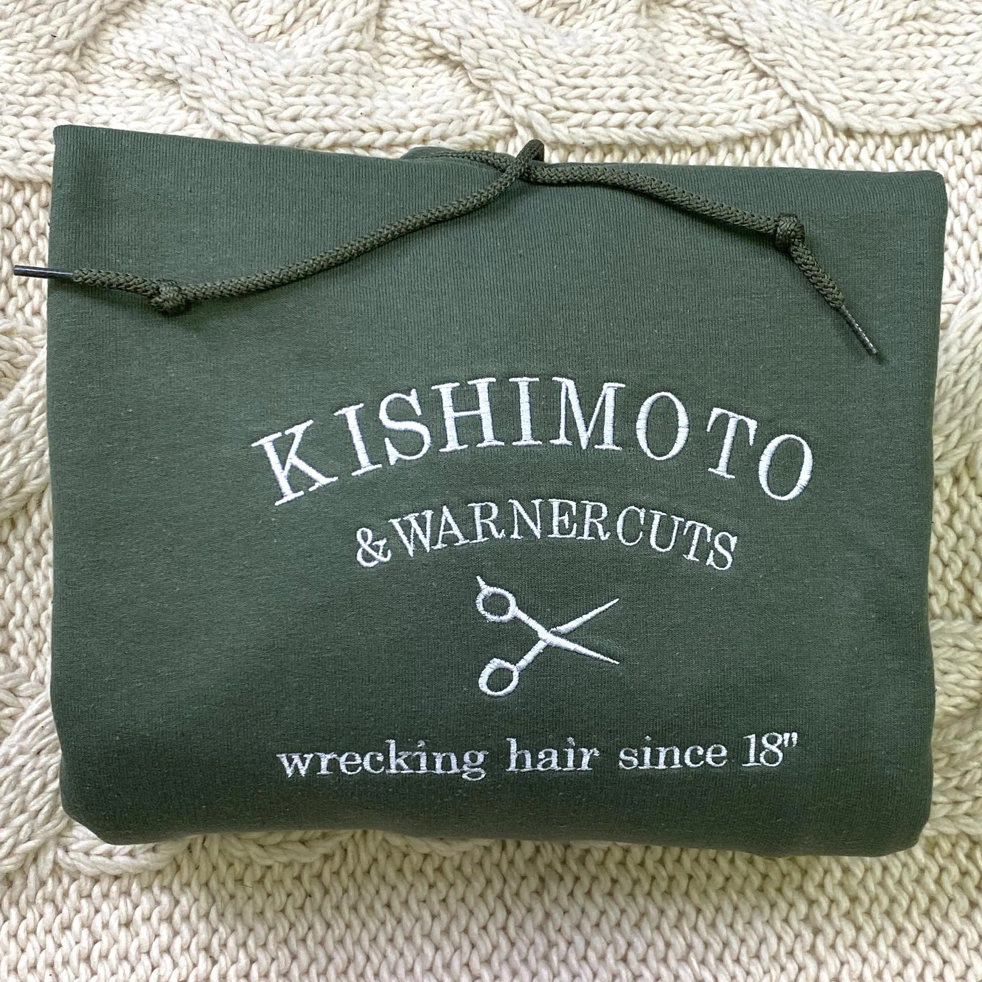 Kishimoto And Warner Sweatshirt - Shatter Me Embroidered Hoodie - Bookish Sweatshirt - Aaron Warner Quote Shirt - Gift for Book Lover