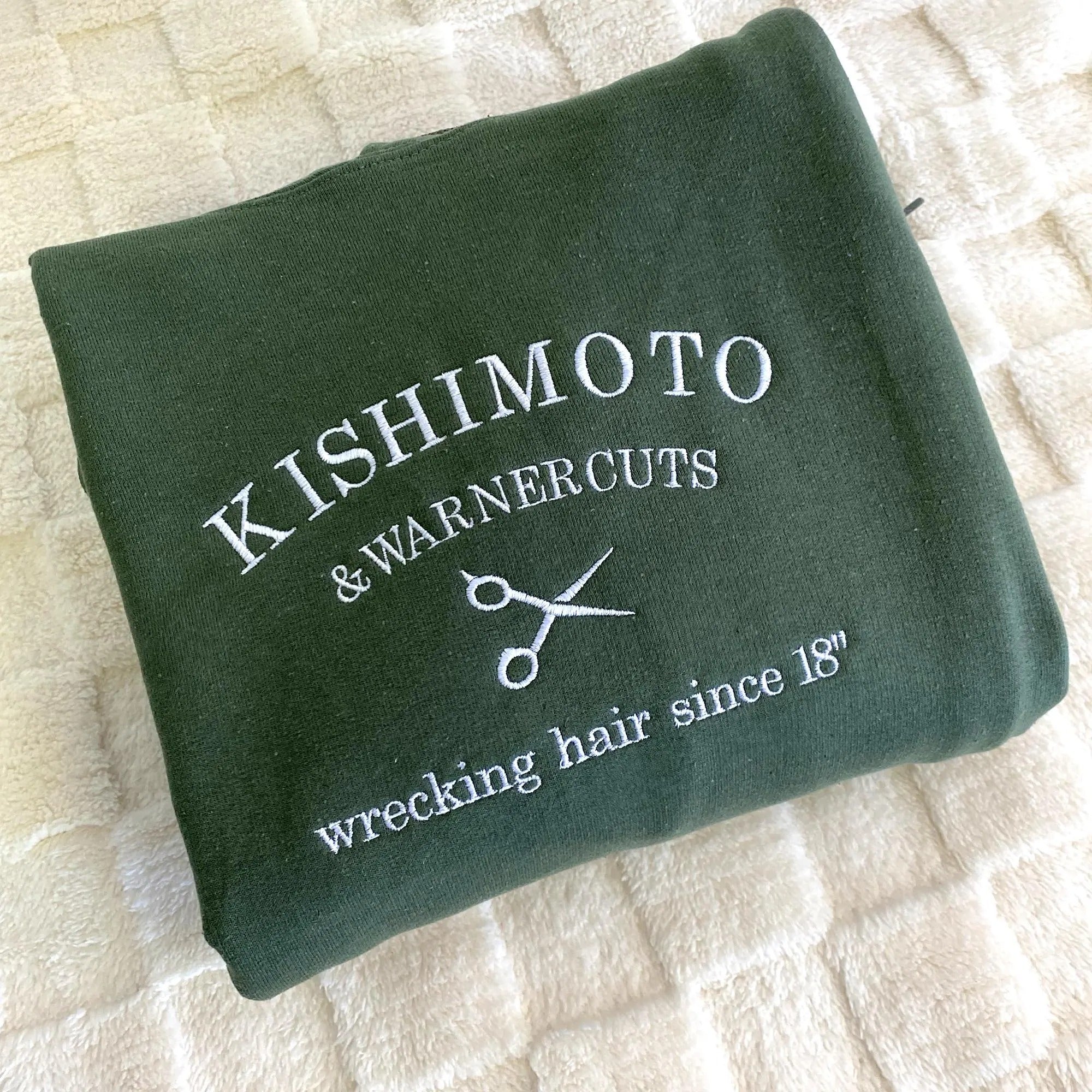 Kishimoto And Warner Sweatshirt - Shatter Me Embroidered Hoodie - Bookish Sweatshirt - Aaron Warner Quote Shirt - Gift for Book Lover