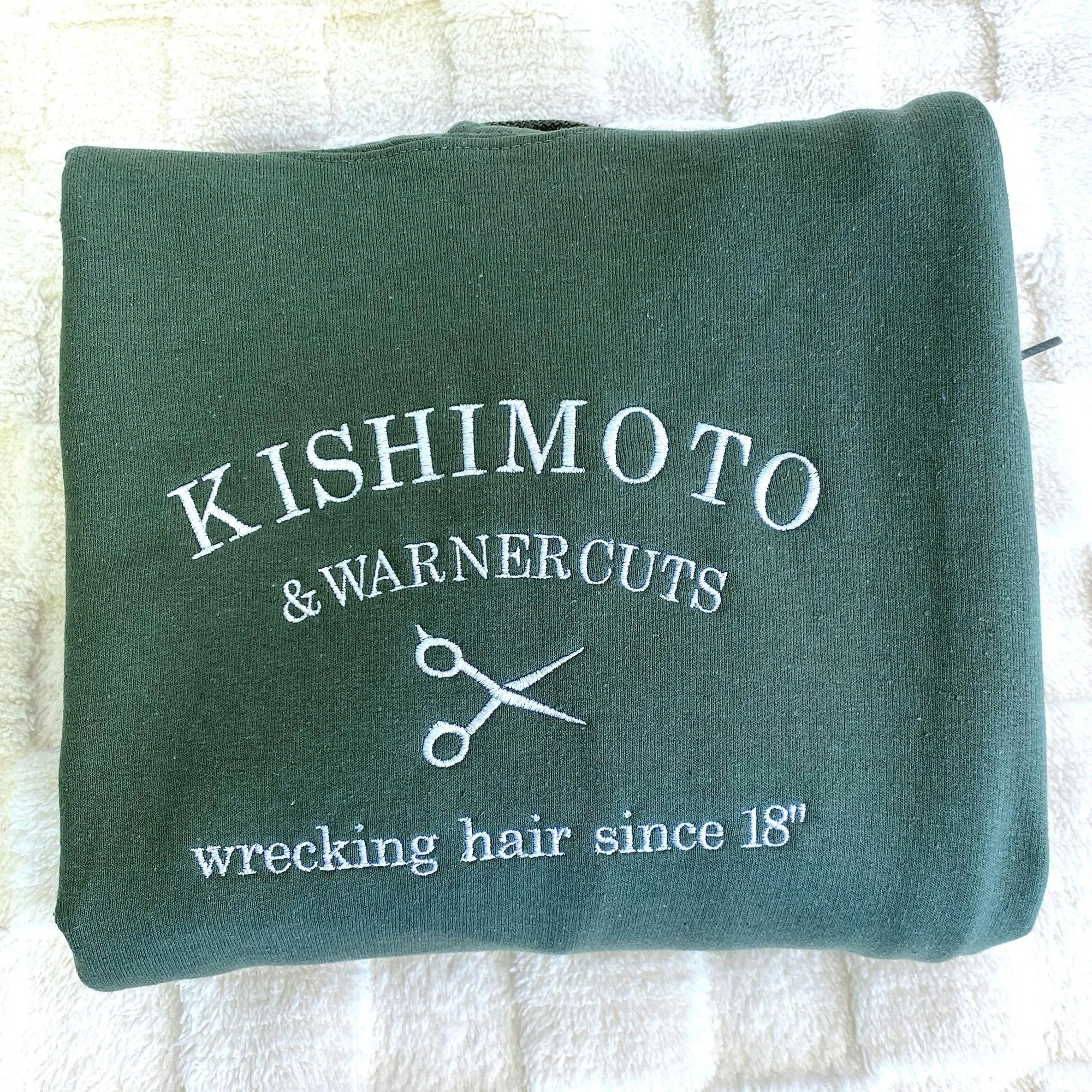 Kishimoto And Warner Sweatshirt - Shatter Me Embroidered Hoodie - Bookish Sweatshirt - Aaron Warner Quote Shirt - Gift for Book Lover