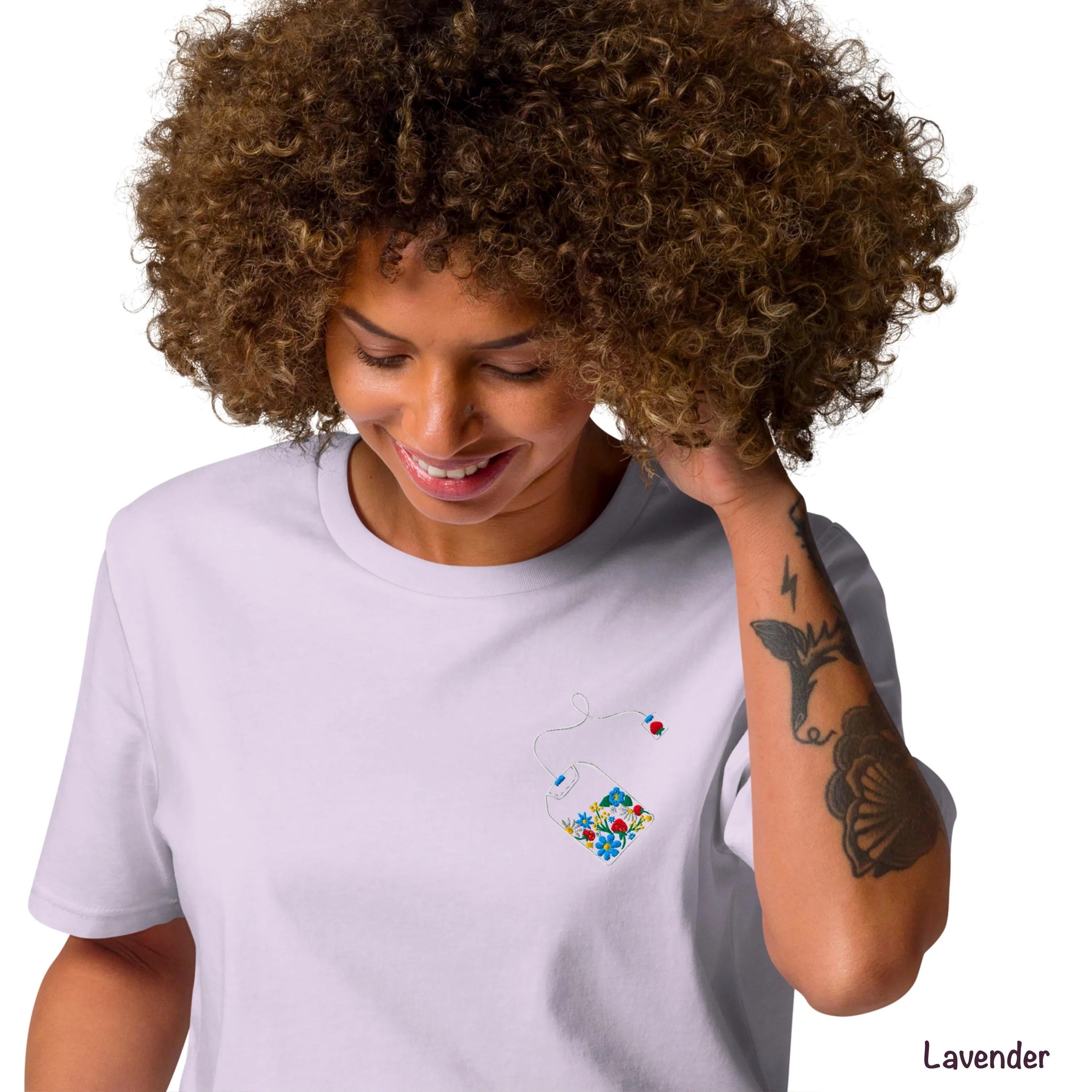 Plant Based - Hand Embroidered T-Shirt