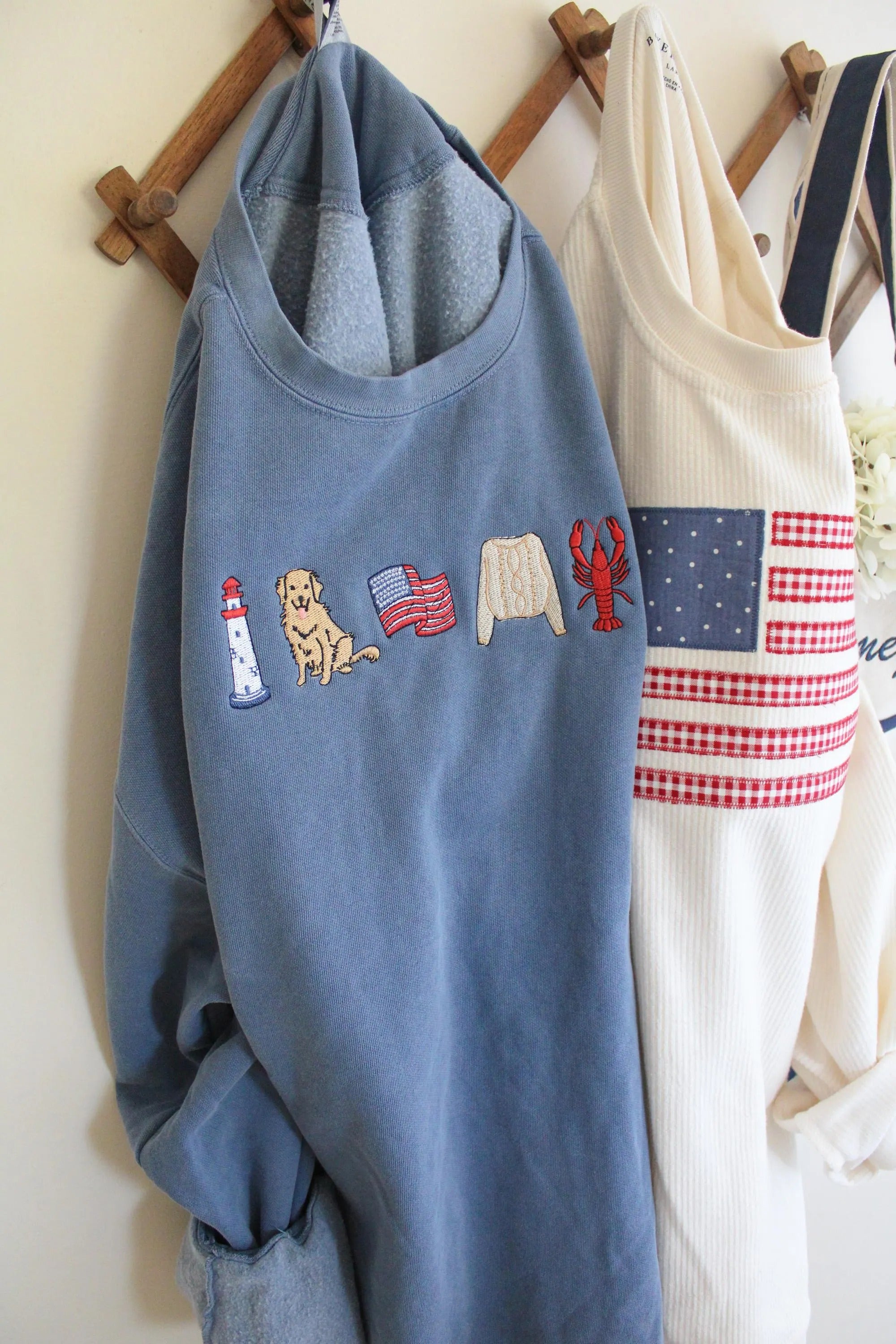 East Coast Icon Sweatshirt, German Shorthaired Pointer OR Golden Retriever, Embroidered