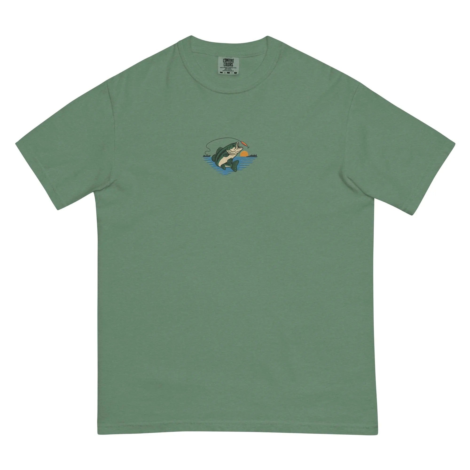 Vintage Embroidered Bass Fishing Heavyweight T-shirt