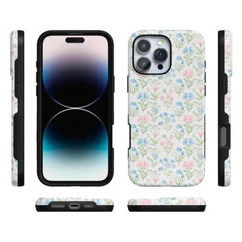 Casely iPhone Case | Poppy Meadows | Pastel Floral Case | Soft & Sweet Sunday Best Case Compatible with MagSafe
