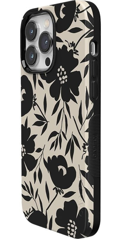 Casely iPhone Case | Dark Fantasy | Contrast Floral Case | Fantasy Bloom Cover Case Compatible with MagSafe