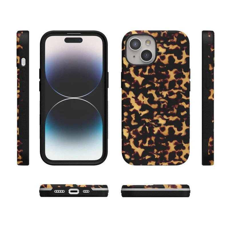 Casely iPhone Case | Shell Shocked | Tortoise Print Case | Animal Print Case Compatible with MagSafe
