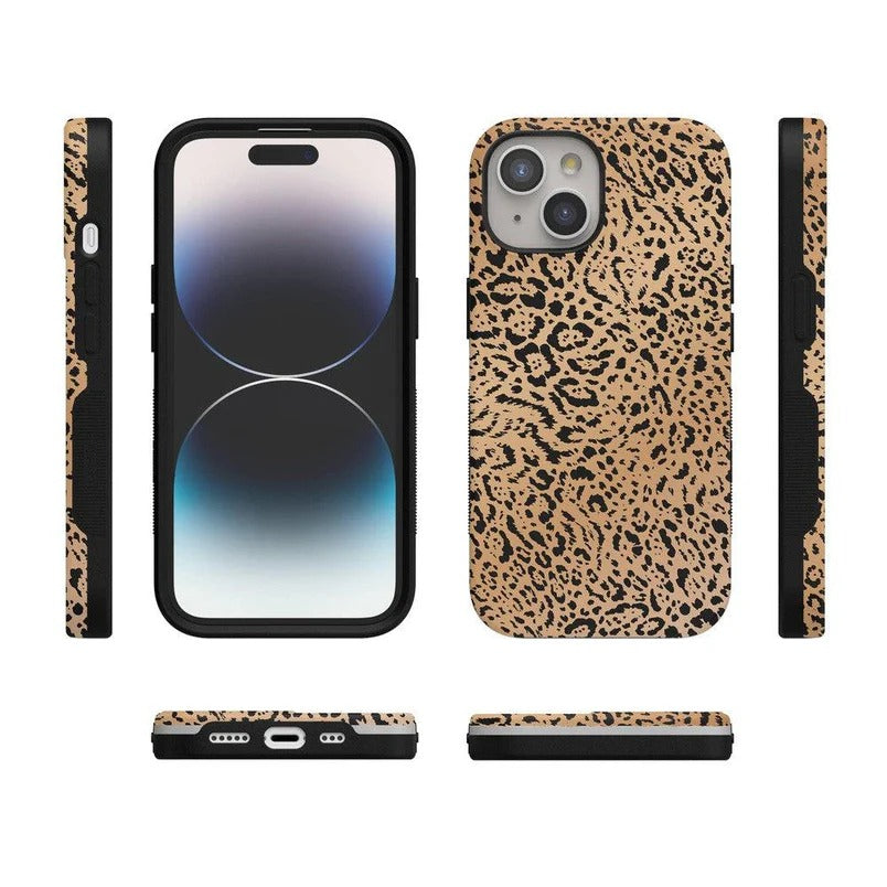 Casely iPhone Case | Born to Be Wild | Jaguar Print Case | Animal Print Case Compatible with MagSafe