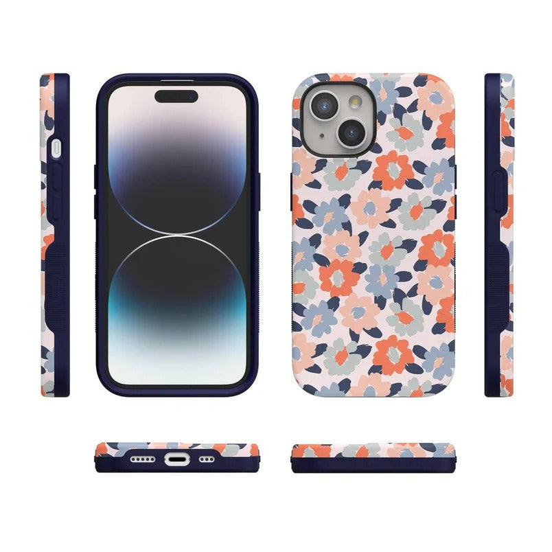 Casely iPhone Case | Field of Flowers | Pastel Floral Case | Gentle Floral Edition Case Compatible with MagSafe