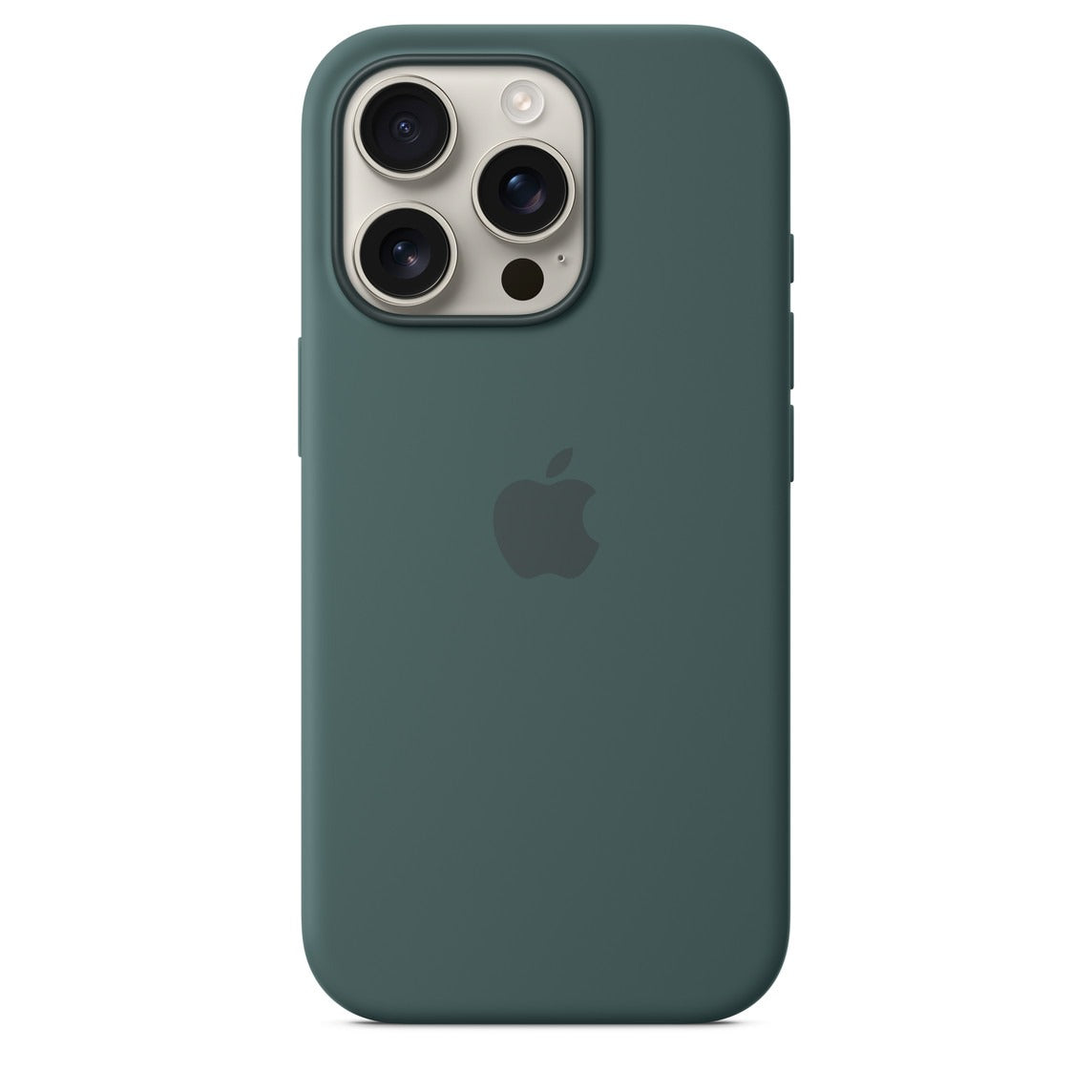 Luxury Original Silicone Apple Lake Green for Phone case 16 14 15 13 12 Pro Max Official Cases Full Cover