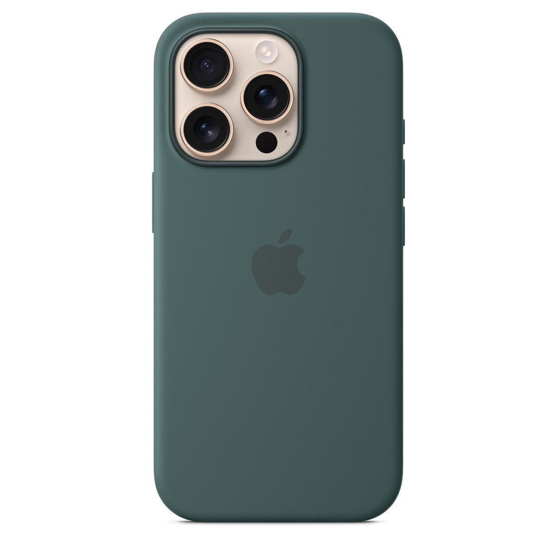 Luxury Original Silicone Apple Lake Green for Phone case 16 14 15 13 12 Pro Max Official Cases Full Cover