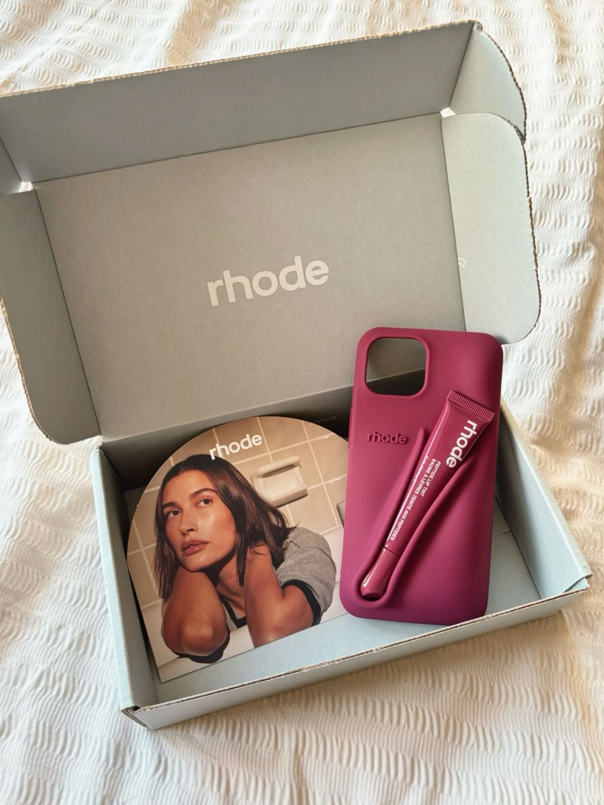 DIY Rhode Raspberry Soft Silicone Lipstick Phone Case For iPhone 16 15 14 13 12 11 Pro Max Plus Portable Lip Gloss Holder Ins Hot Cover