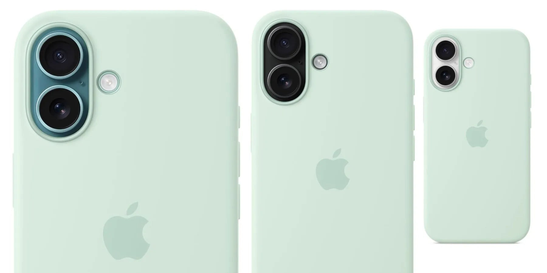 Luxury Original Silicone Apple Aquamarine for Phone case 16 14 13 15 11 12 Pro Max Official Cases Full Cover