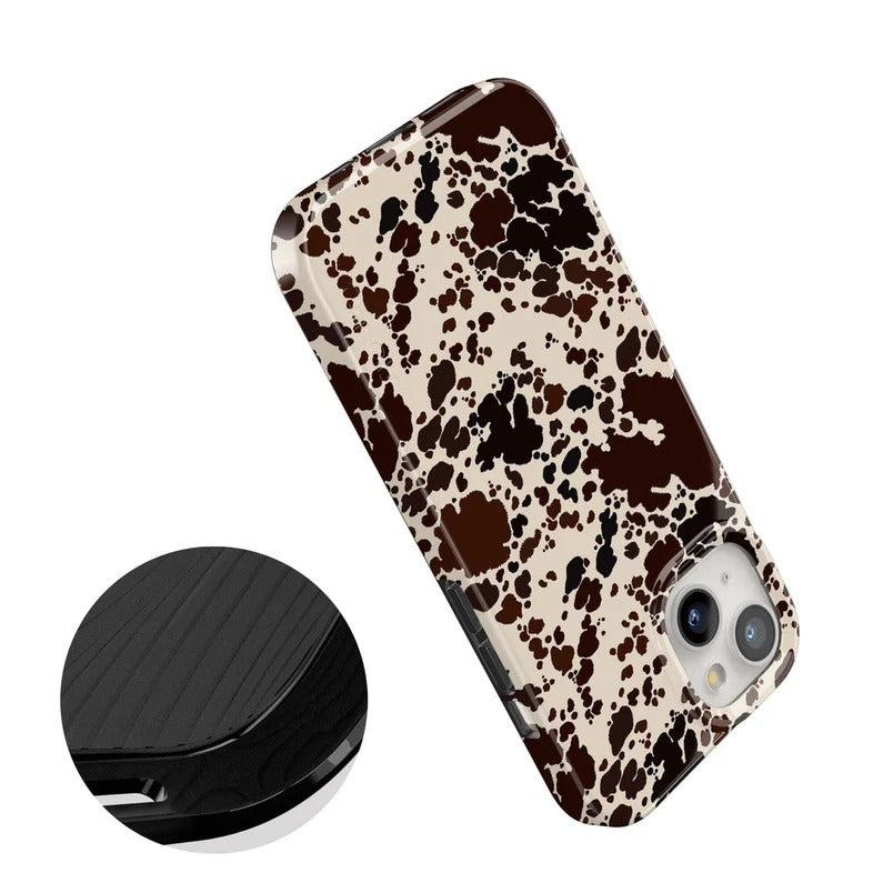 Casely iPhone Case | Cowgirl Envy | Cow Print Case | Animal Print Case Compatible with MagSafe
