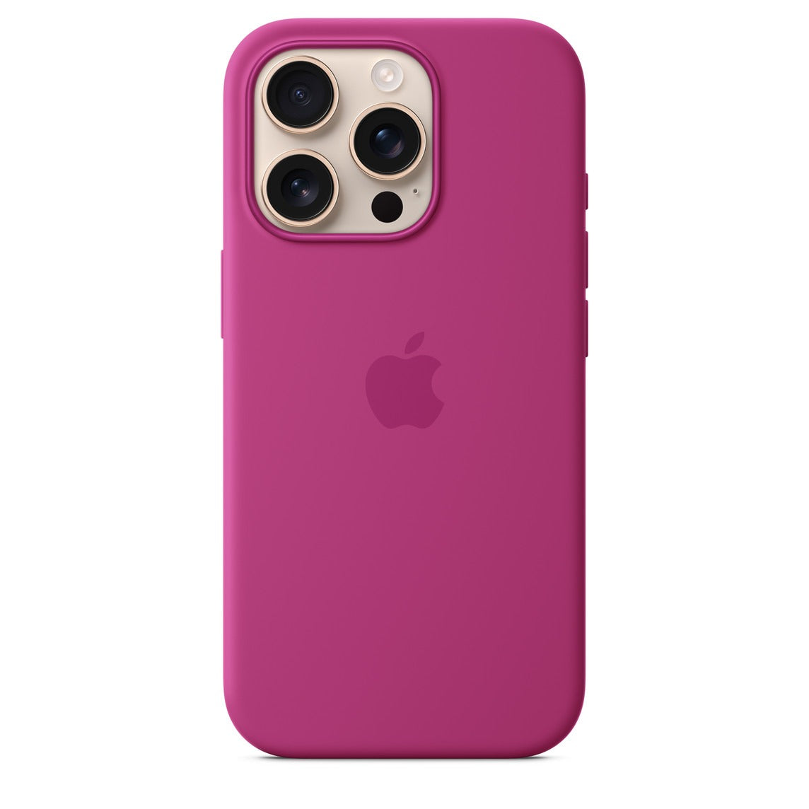 Luxury Original Silicone Apple Fuchsia for Phone case 16 14 15 13 12 Pro Max Official Cases Full Cover
