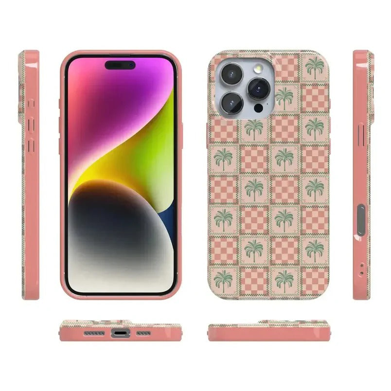 Casely iPhone Case | The Social Club | Palm Beach Case | Aesthetic Flower Case Compatible with MagSafe