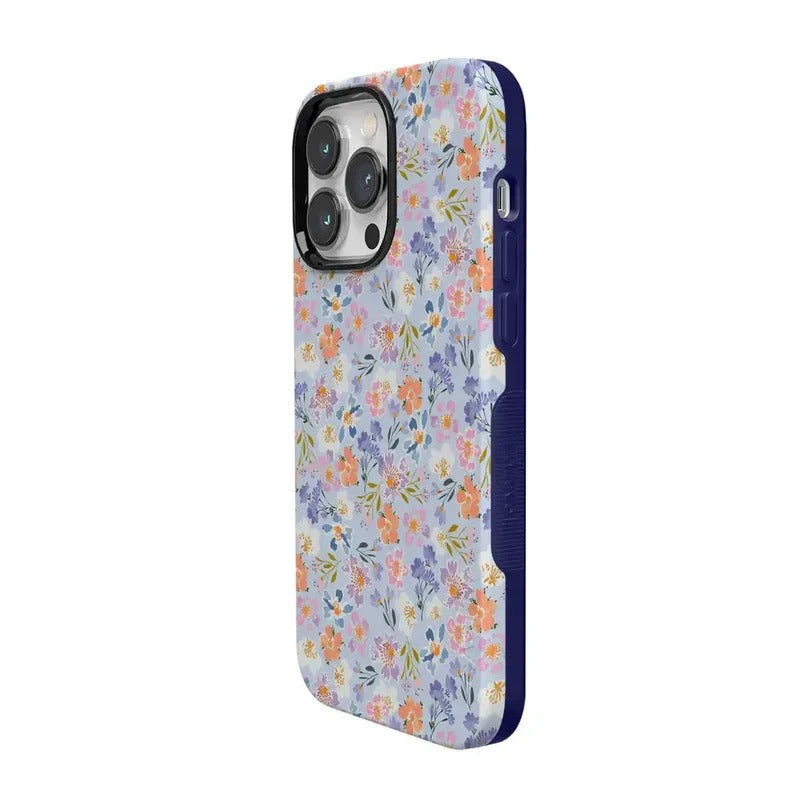 Casely iPhone Case | Poppy Meadows | Pastel Floral Case | Soft Pastel Floral Design Case Compatible with MagSafe